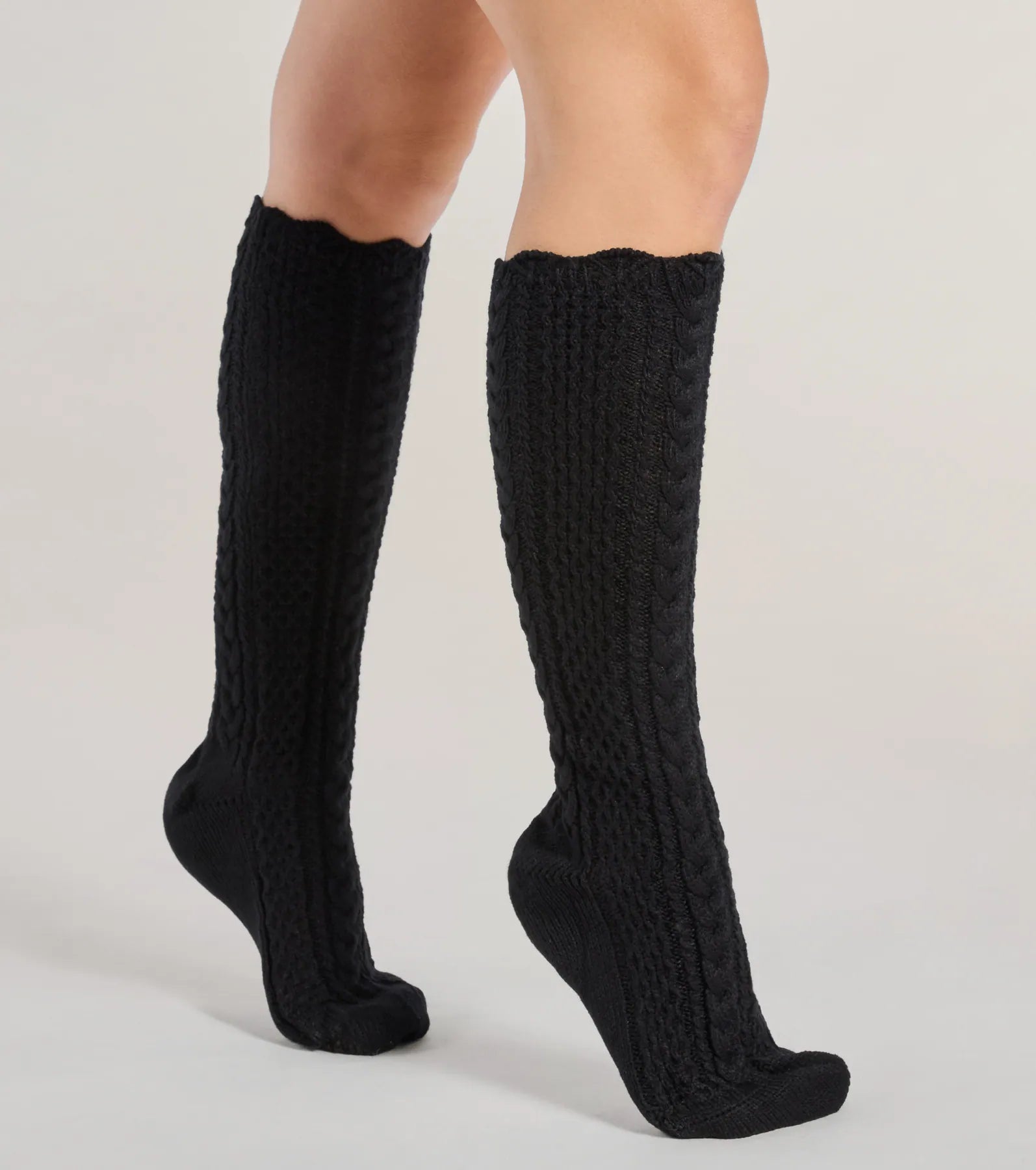 Premium Cable Knit Knee-High Socks - Ultimate Comfort & Style