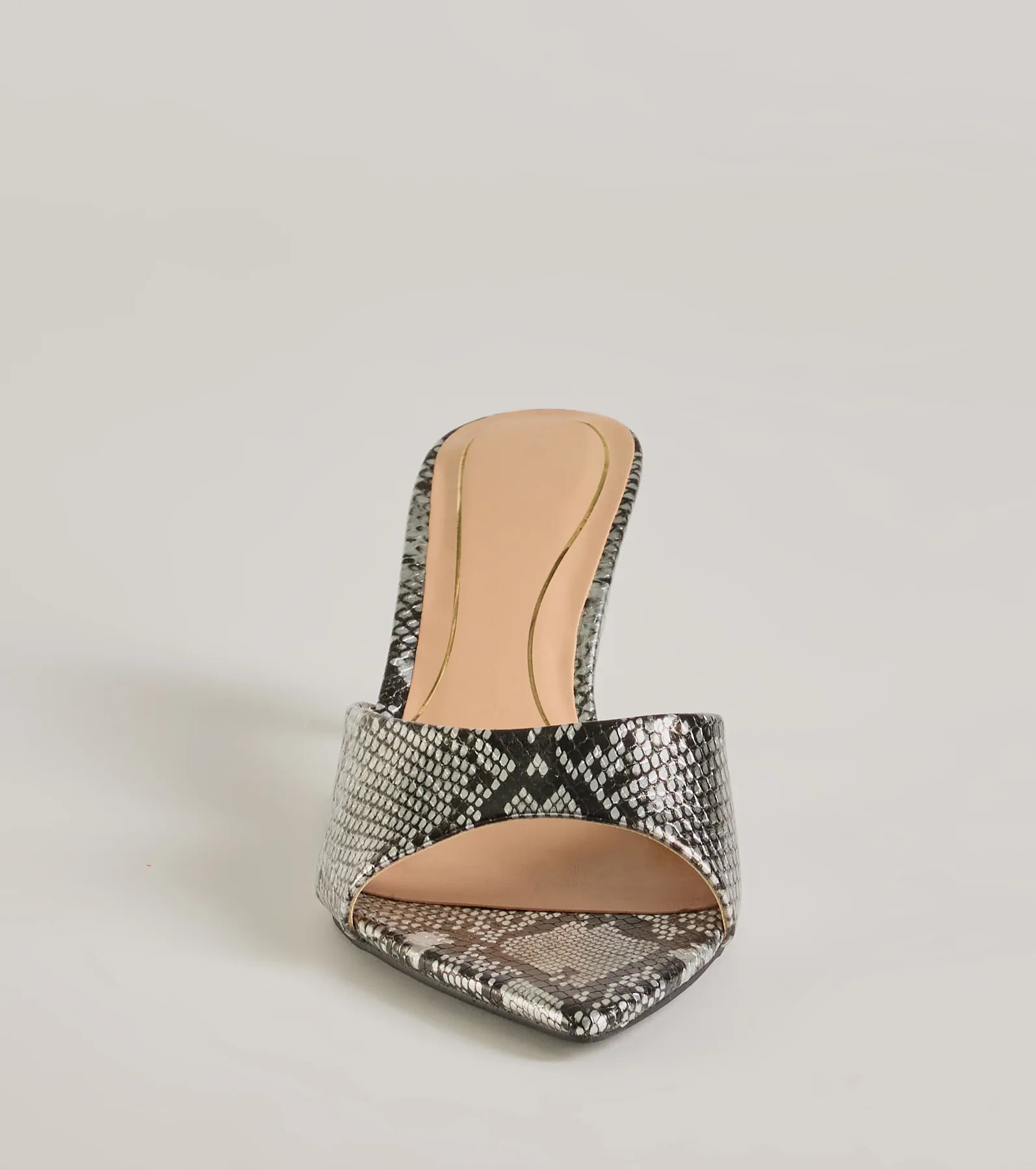 Premium Snake Print Stiletto Mules - Ultimate Style Statement