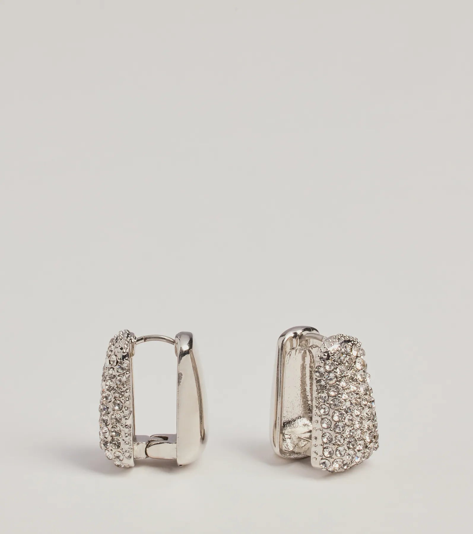 Ultimate Glamour Rhinestone Huggie Earrings