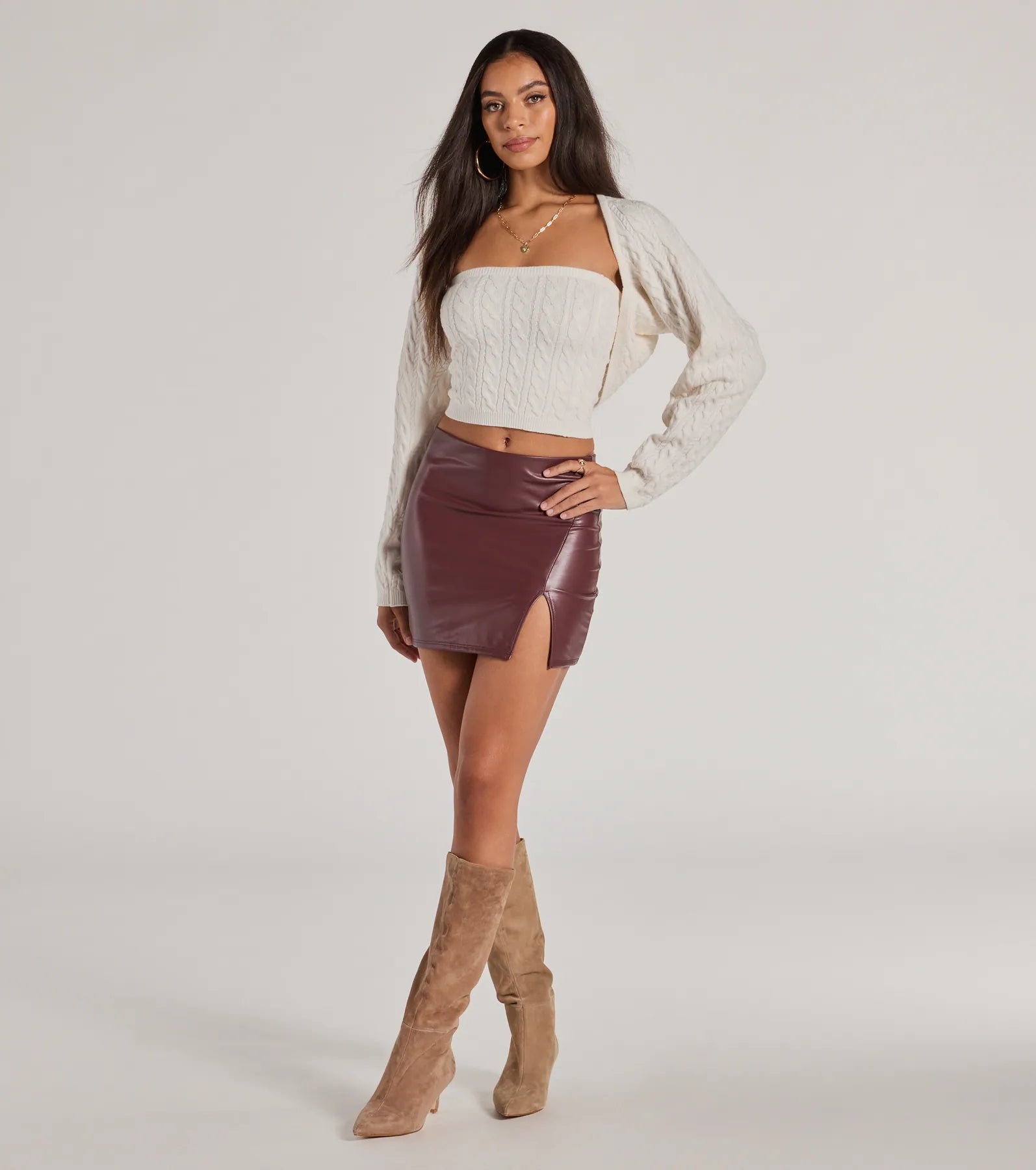 Ultimate Bold Allure Faux Leather Mini Skirt