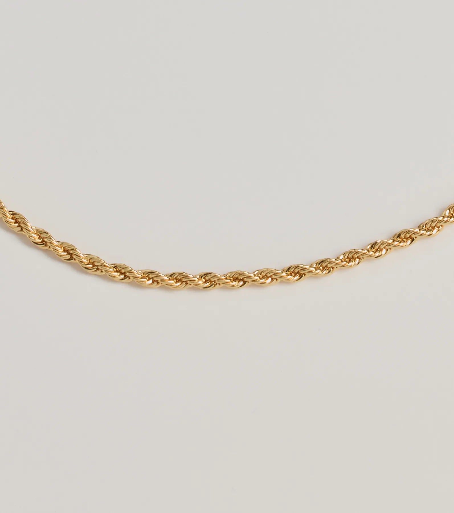 Premium Bold Twist Metal Chain Necklace