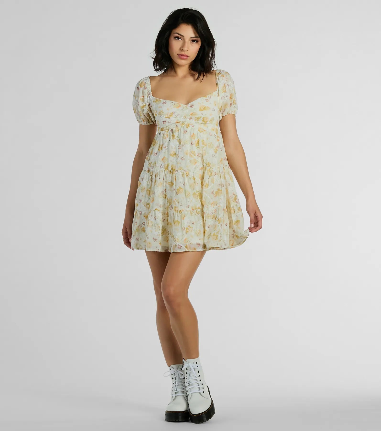 Ultimate Floral Eyelet Babydoll Dress - Captivating Cutie Edition