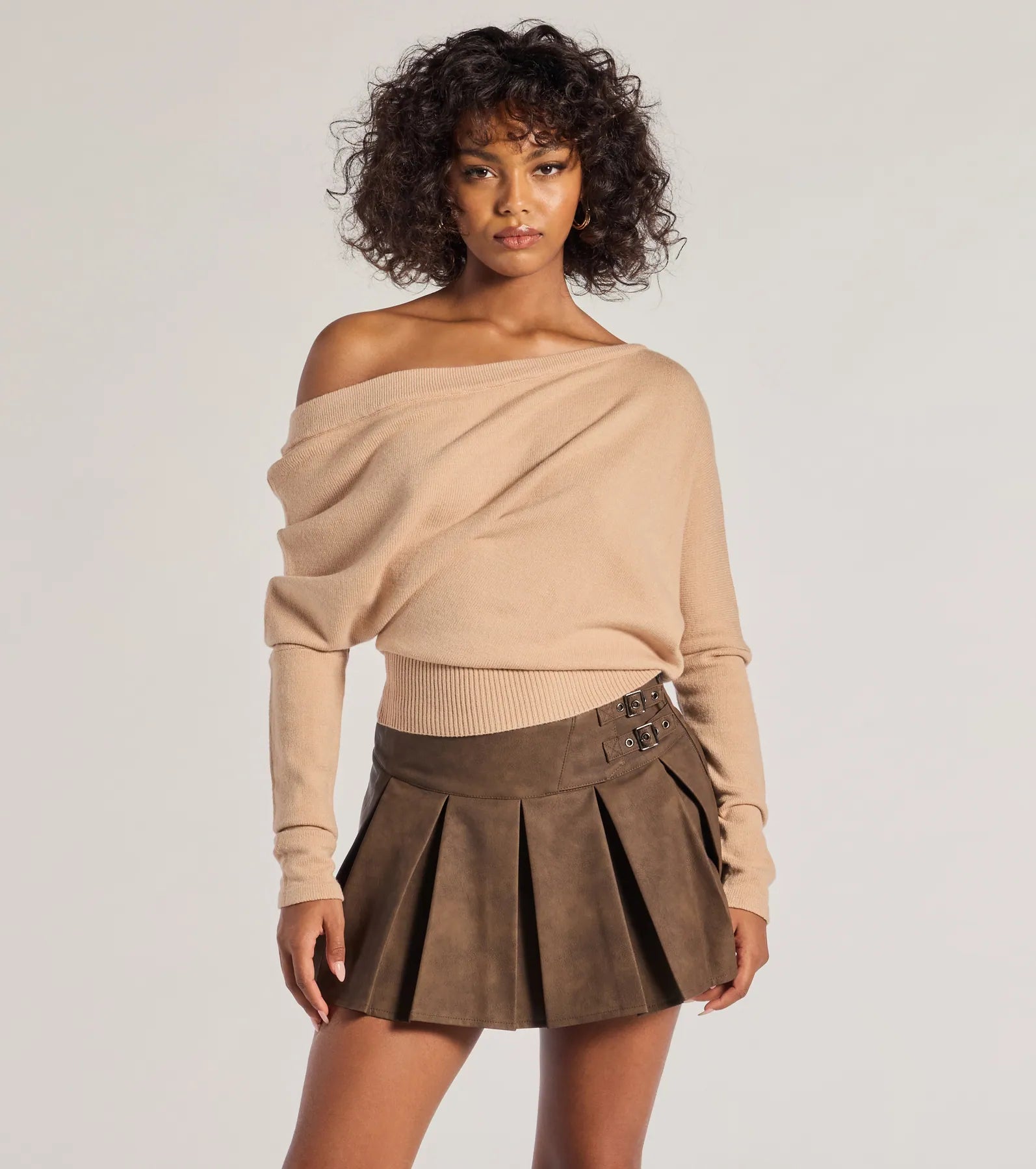 Premium Cozy Off-Shoulder Knit Sweater – Ultimate Fall Staple