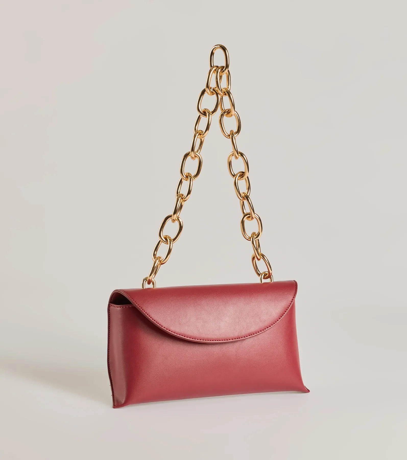 Ultimate Night Out Faux Leather Chain Link Handbag