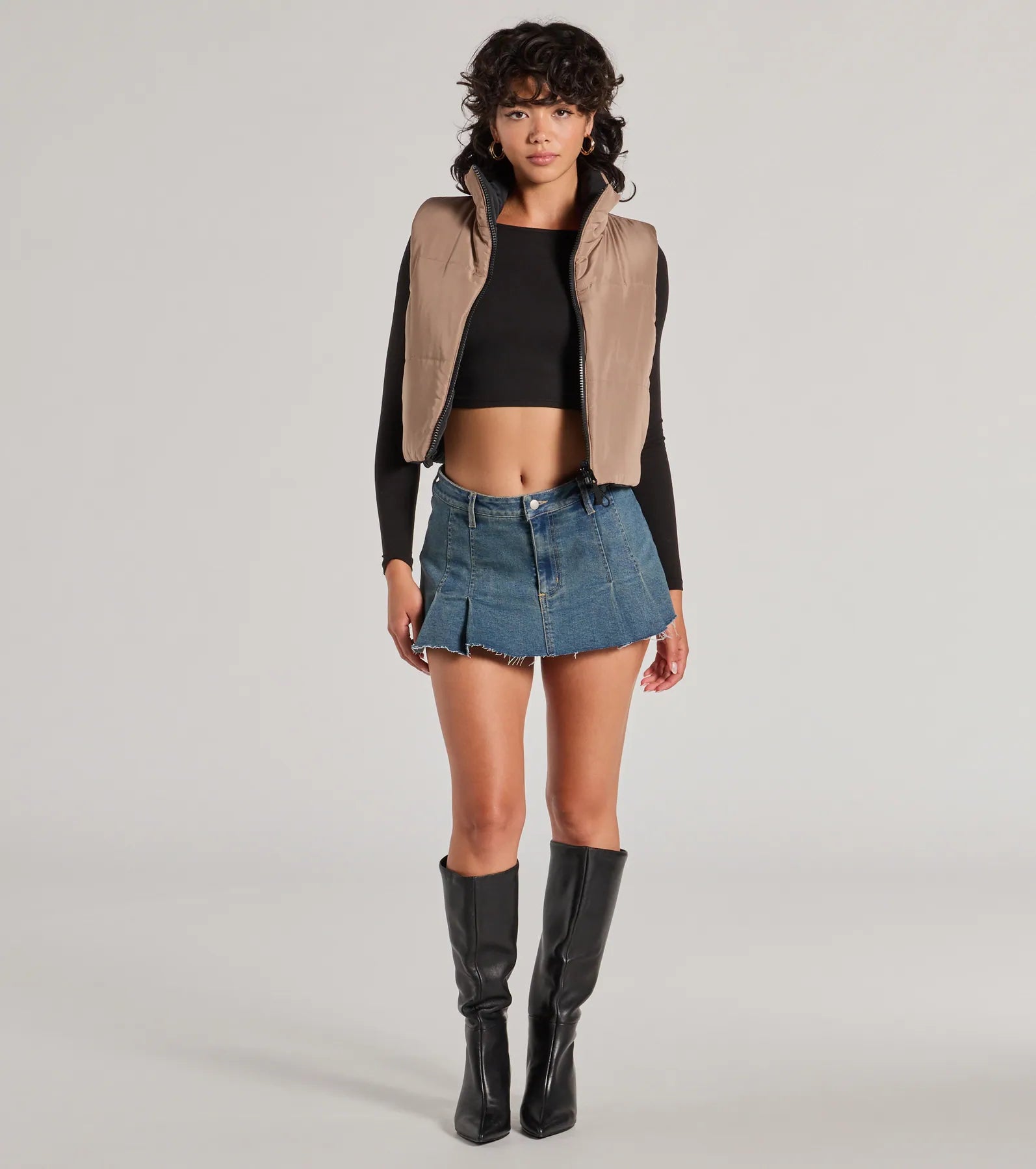 Ultimate Reversible Cropped Puffer Vest - Casual & Stylish