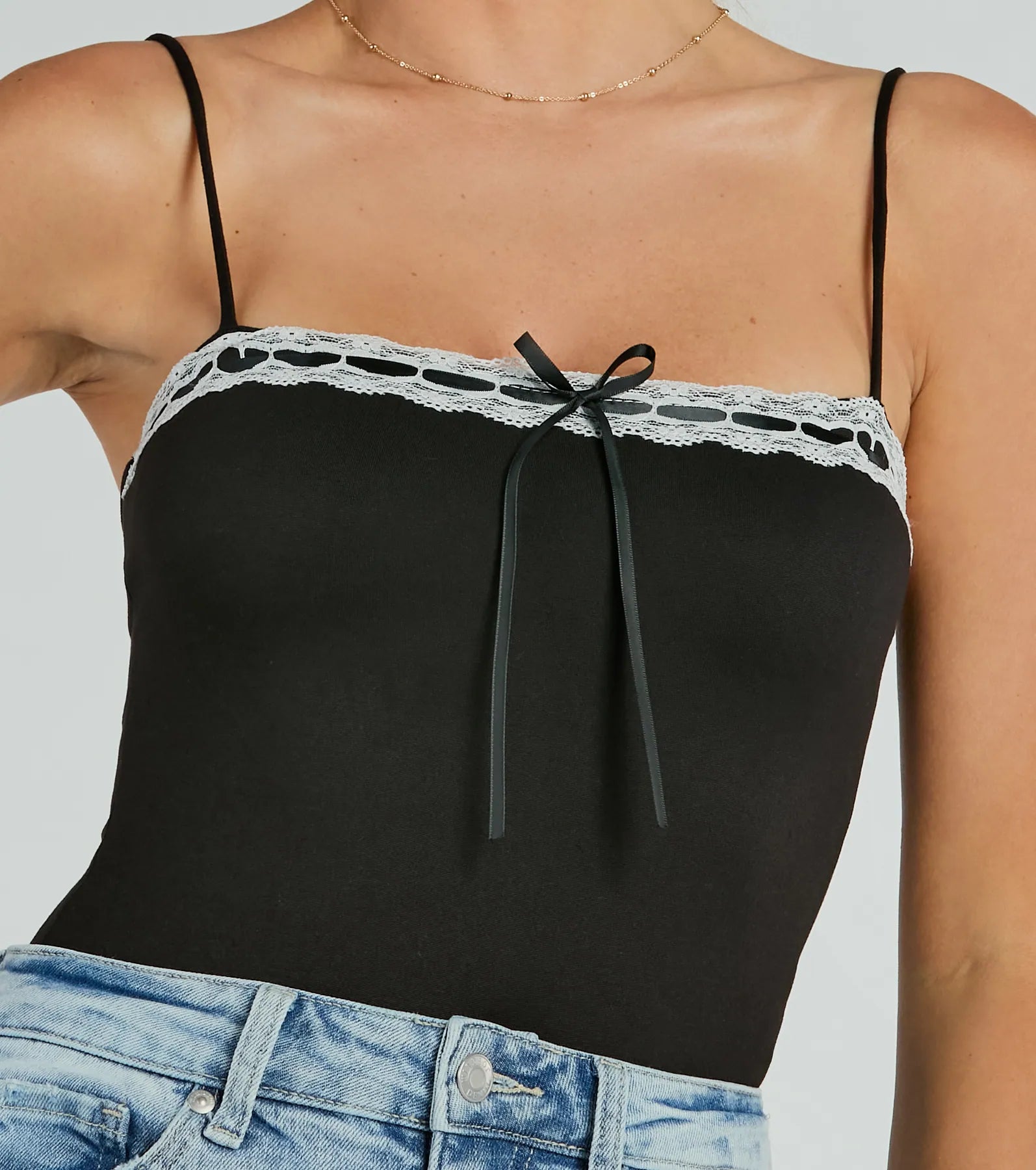 Premium Darling Sass Bodysuit: Ultimate Lace Trim Elegance