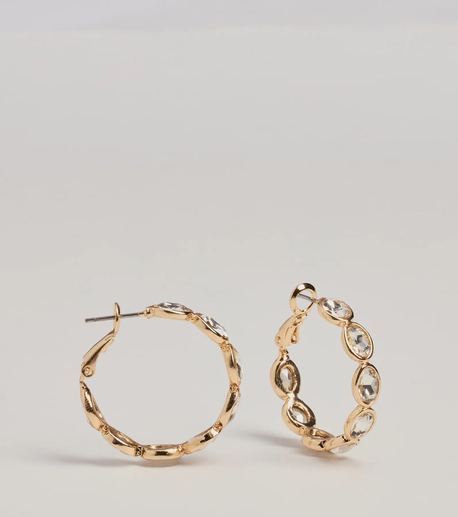 Ultimate Glam Rhinestone Hoop Earrings - Premium Style