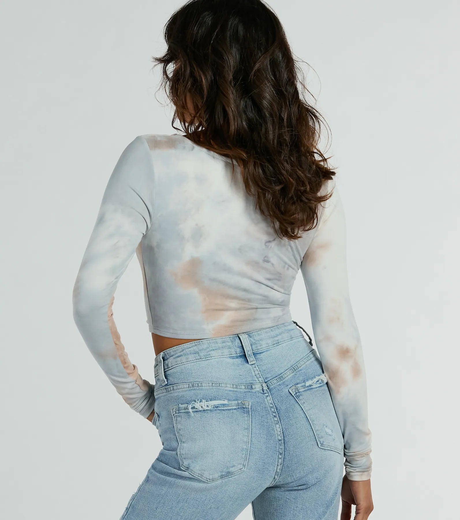 Premium Tie-Dye Lace-Up Crop Top | Ultimate Style Upgrade