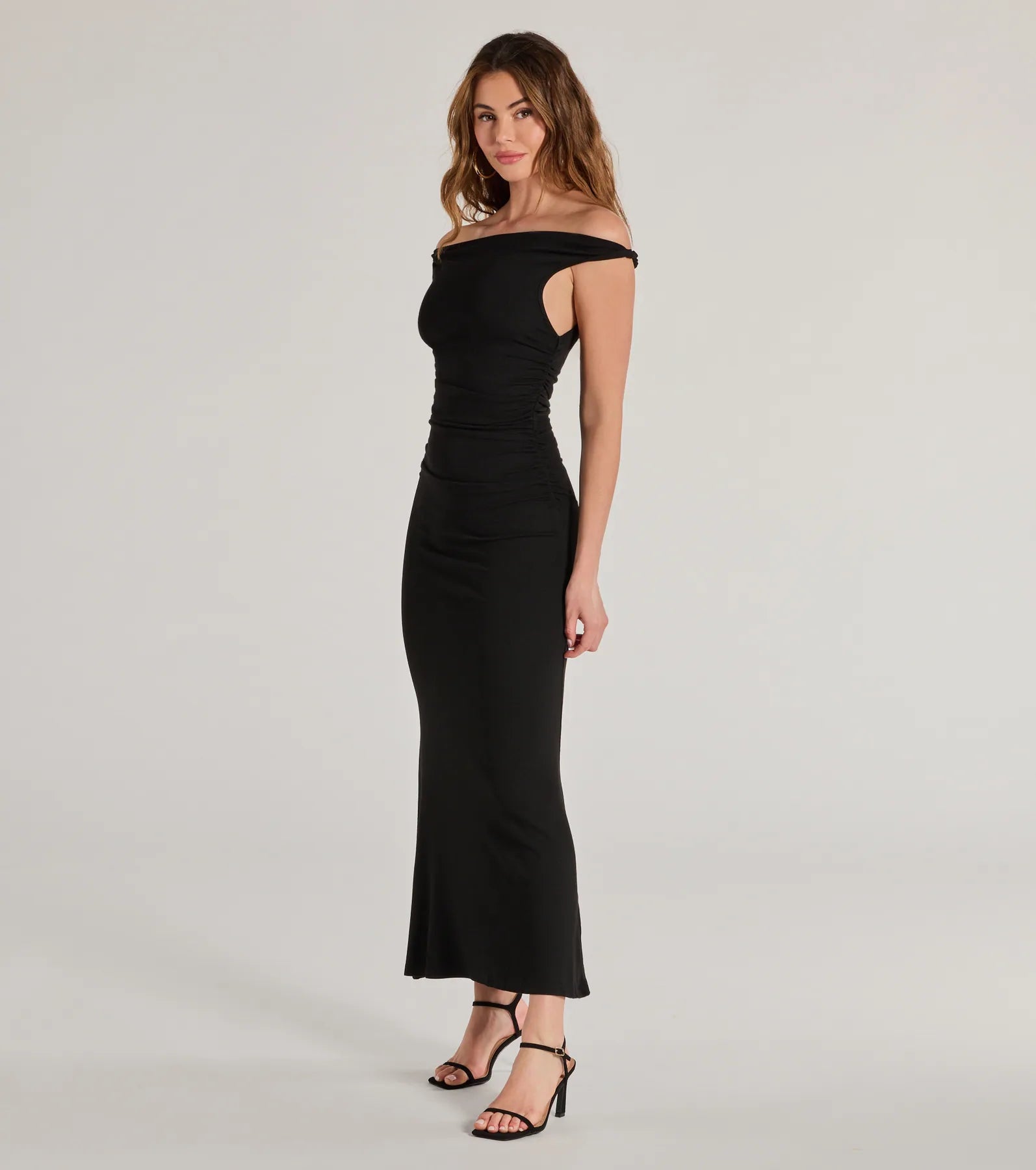 Ultimate Casual Chic Ruched Ribbed Knit Maxi Dress - Upgrade Your Style