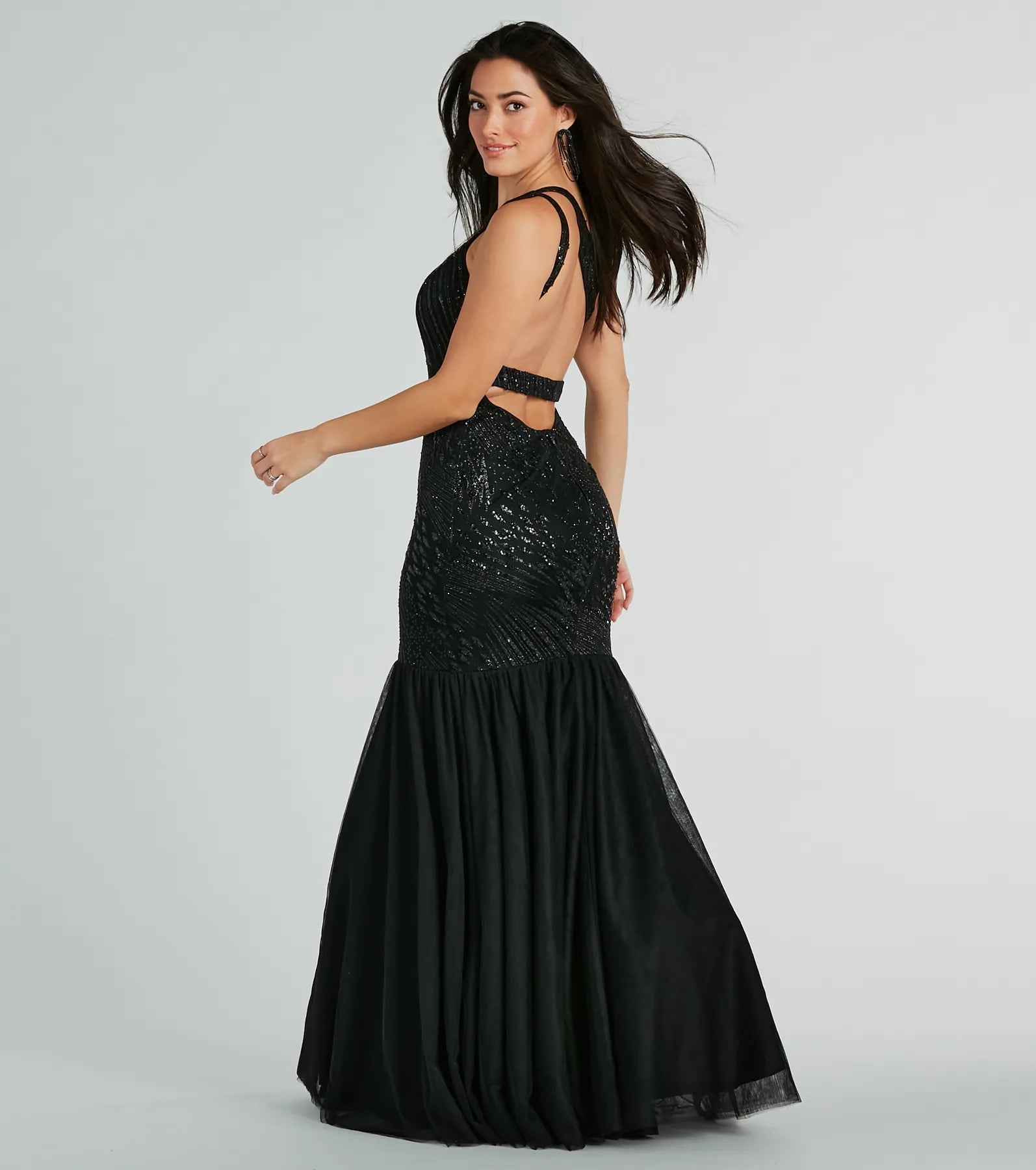 Gracelyn Premium One-Shoulder Mermaid Sequin Gown for Black Tie Events