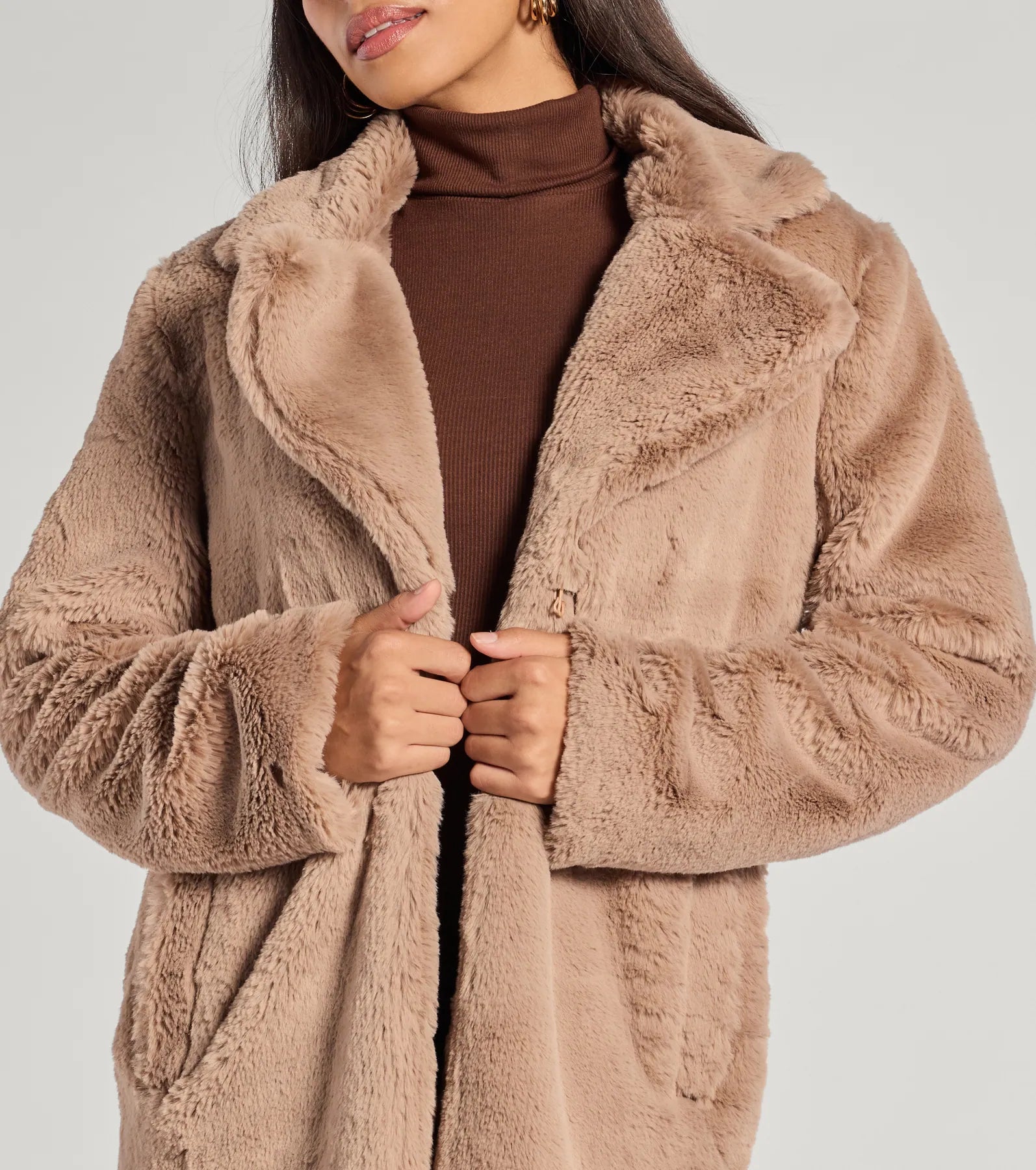 Premium Luxe Faux Fur Trench Coat - Ultimate Winter Style