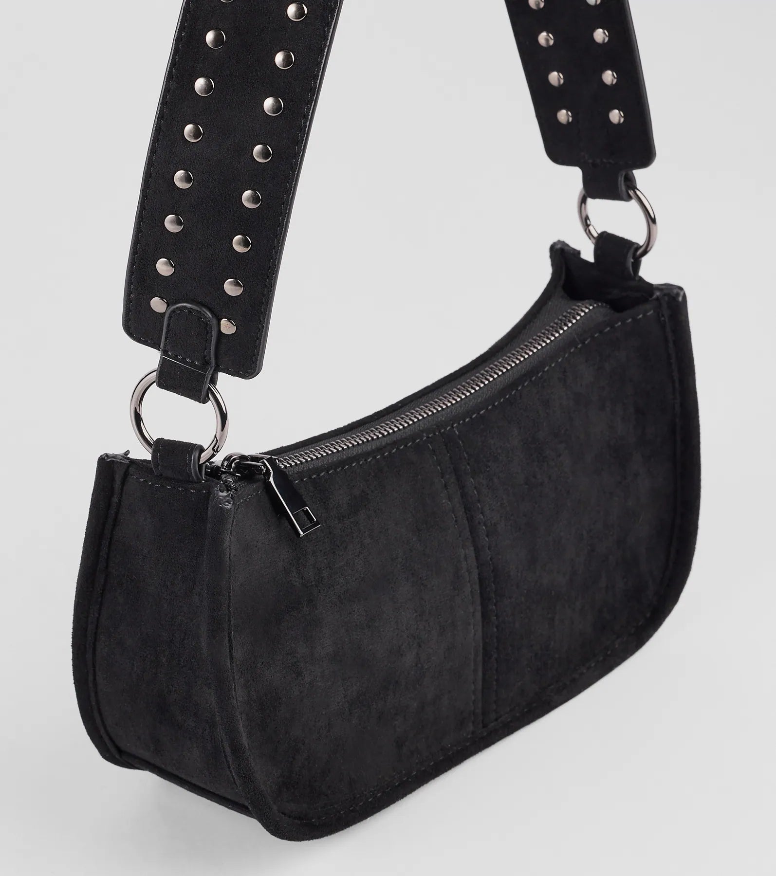 Ultimate Studded Faux Suede Shoulder Bag - Premium Style Upgrade