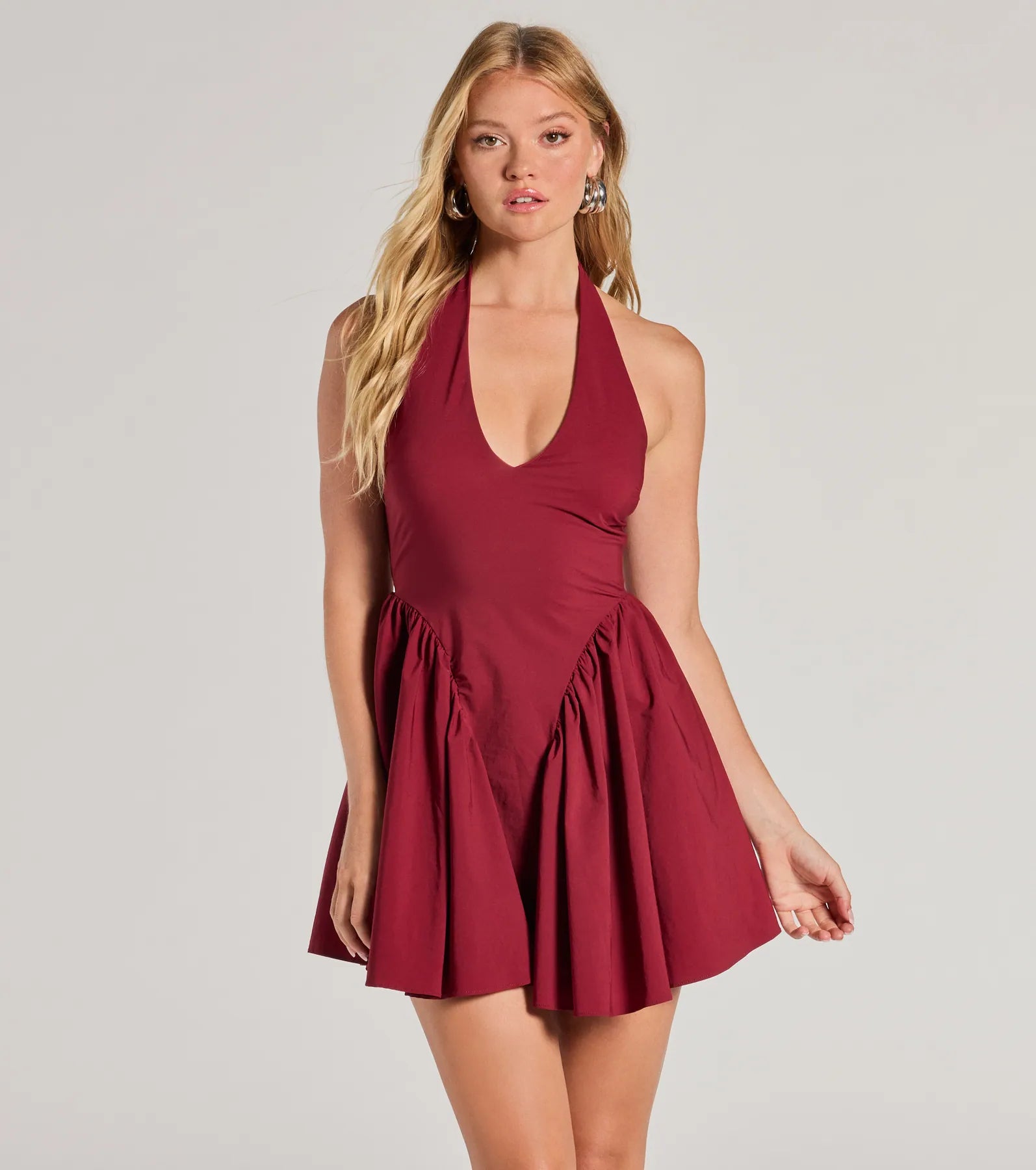Ultimate Flare Halter Dress - Effortless Party Style