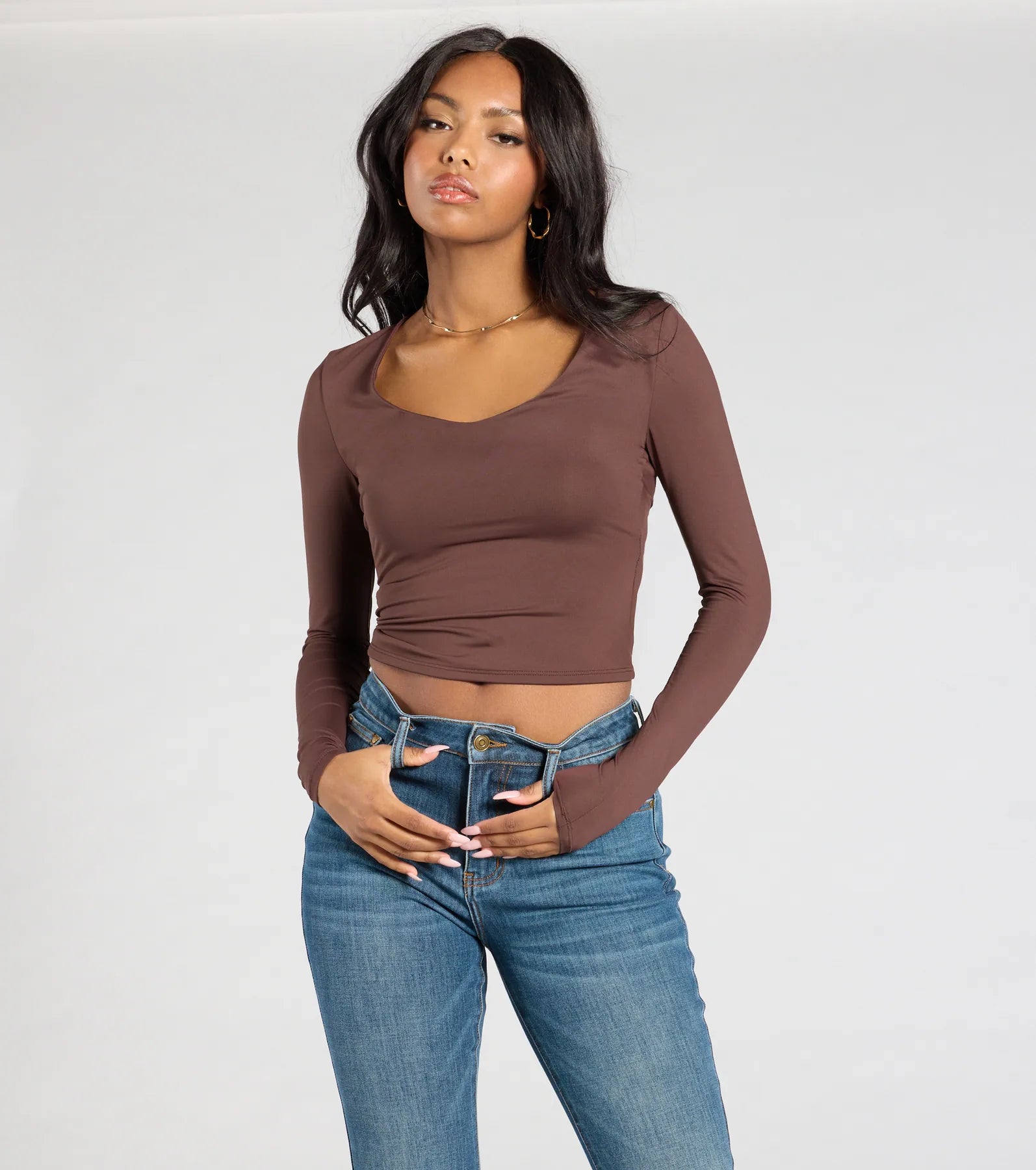 Premium V-Neck Crop Top - Ultimate Wardrobe Essential