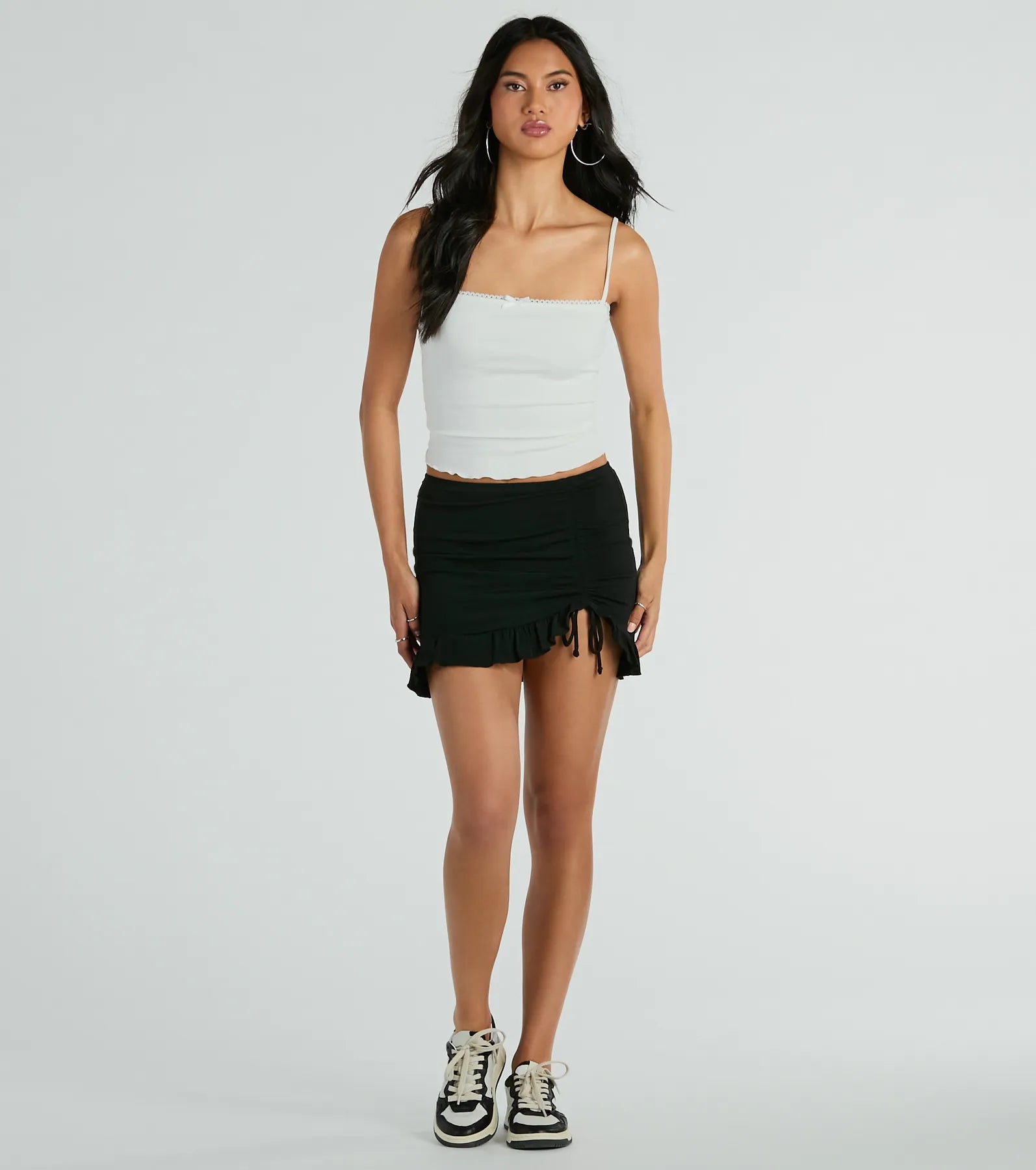 Ultimate Flair Mid-Rise Ruffle Mini Skirt