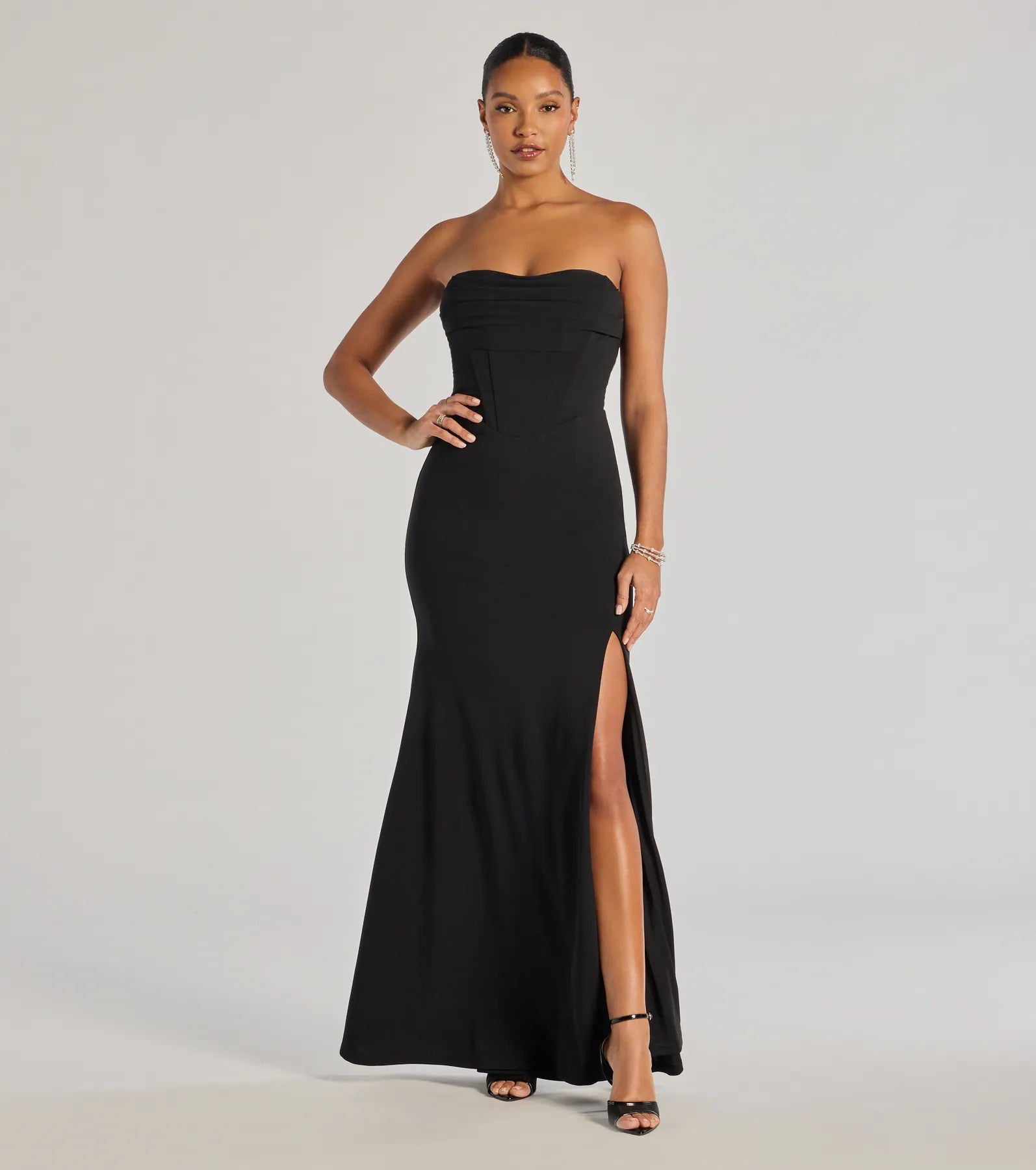 Premium Aliana Strapless Corset Mermaid Dress - Ultimate Elegance