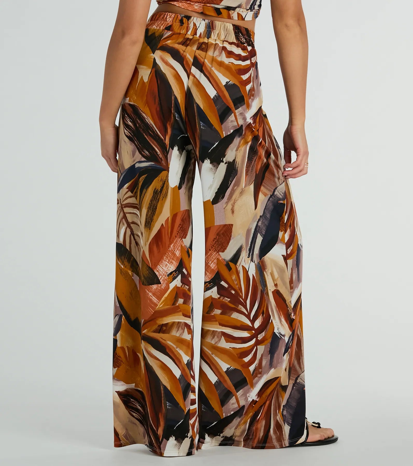 Ultimate Tropical Escape Wide-Leg Knit Pants