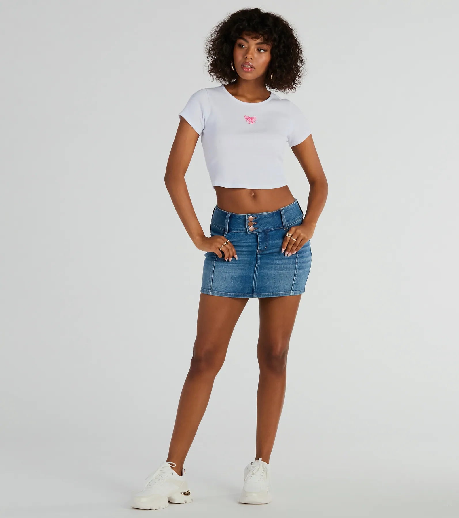 Ultimate Classic Mid-Rise Denim Mini Skirt - Flirty & Chic