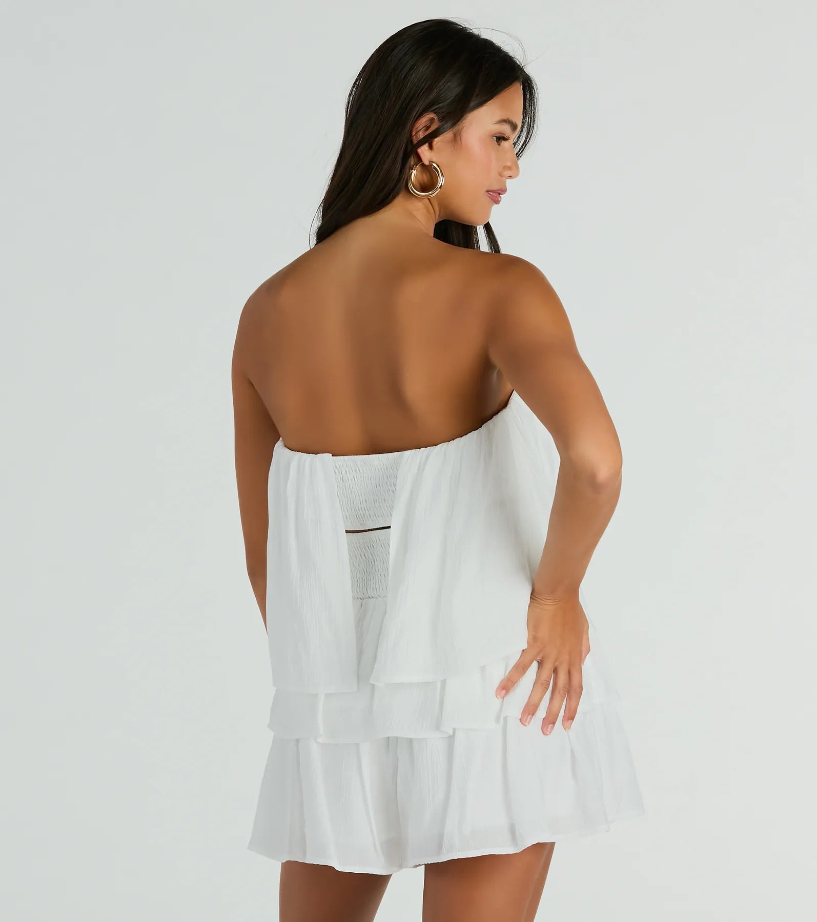 Ultimate Poolside Escape Strapless Romper