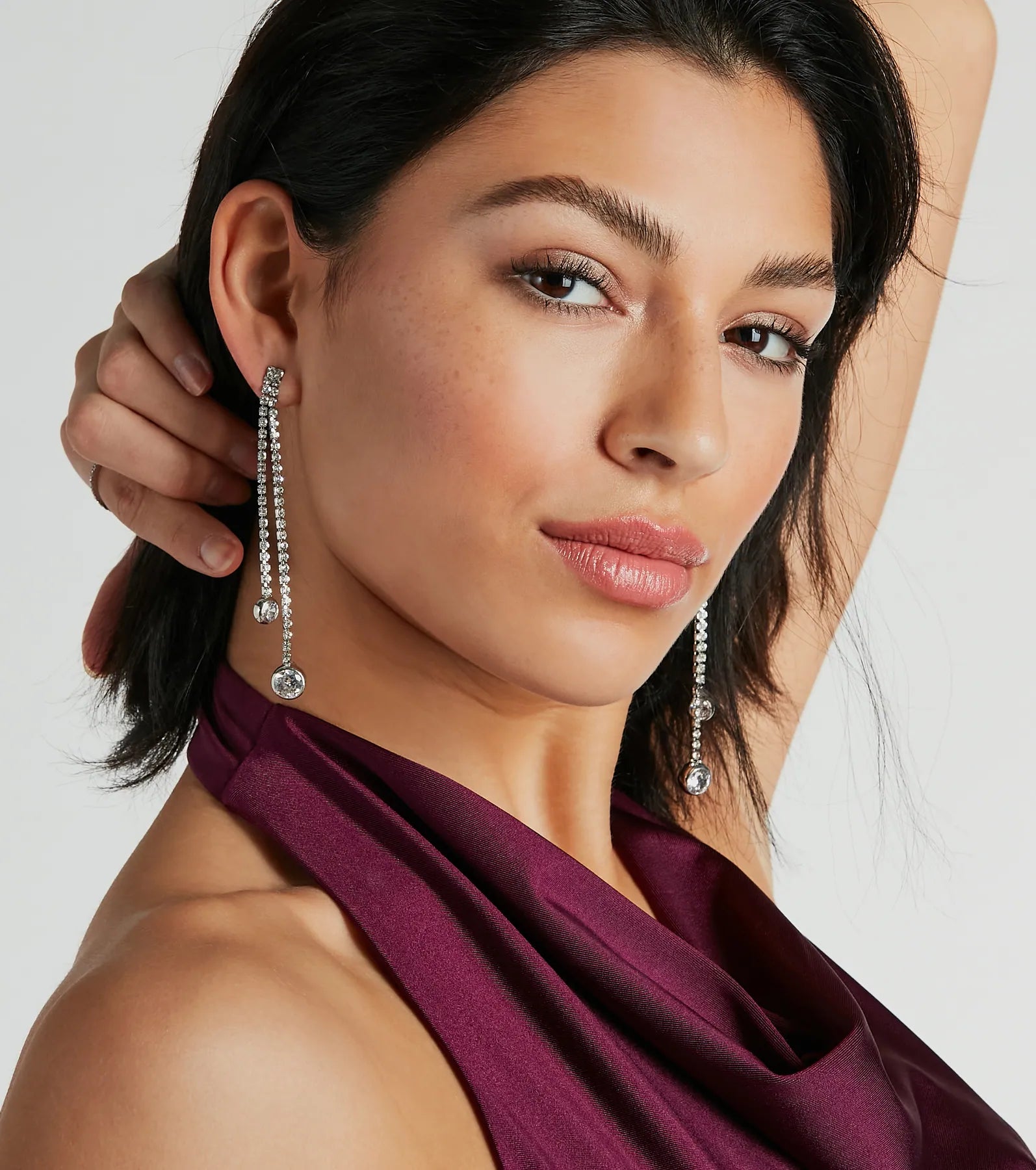 Ultimate Glam Rhinestone Drop Earrings – Stunning Shine Collection