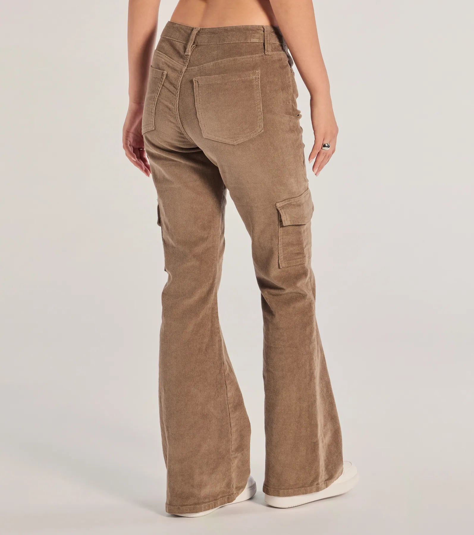 Premium Corduroy Cargo Flare Pants - Effortless Style & Comfort