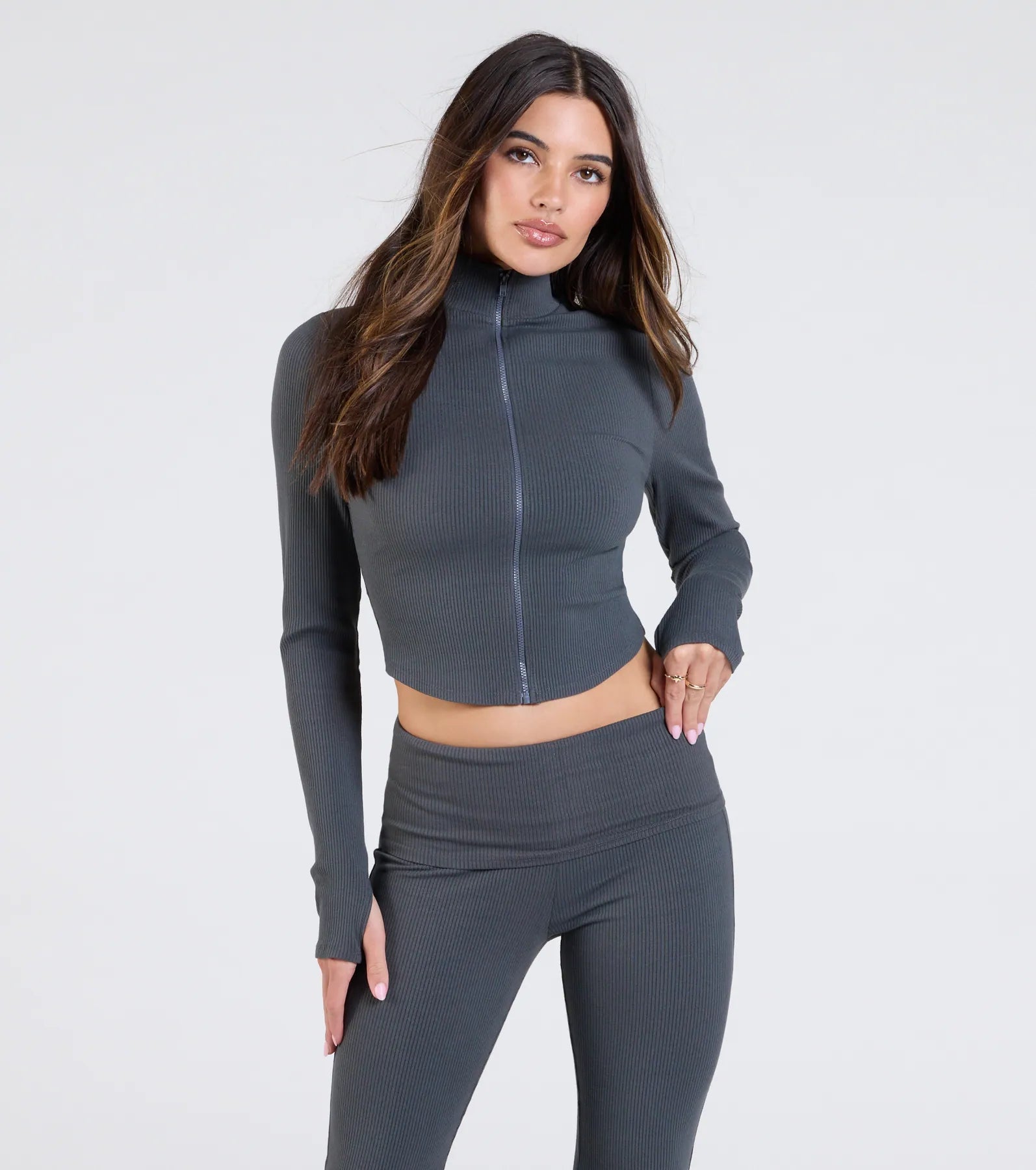 Premium Zip-Up Crop Jacket - Ultimate Comfort for Active Lifestyles