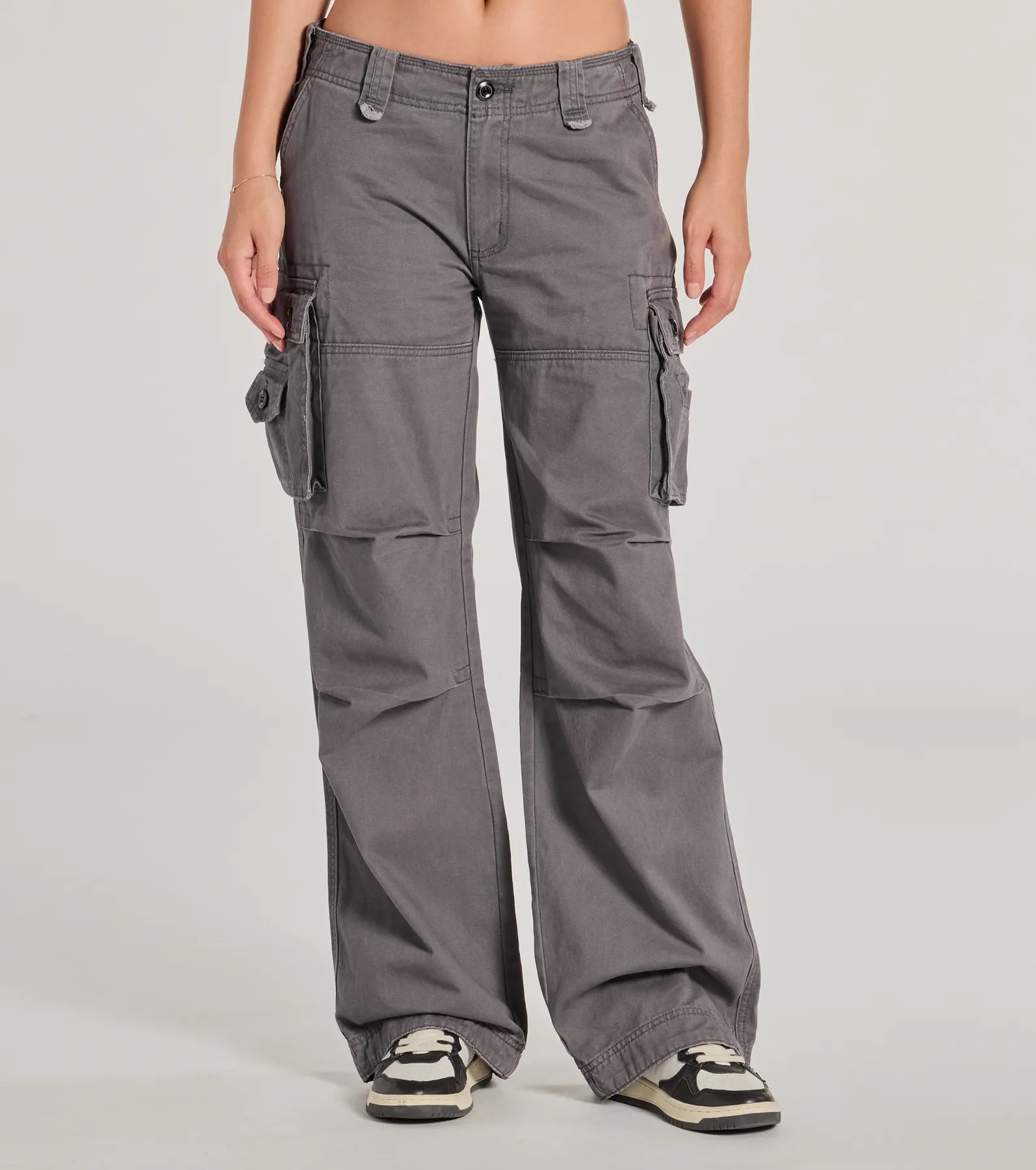 Ultimate Comfort Mid-Rise Twill Cargo Pants - Upgrade Your Style