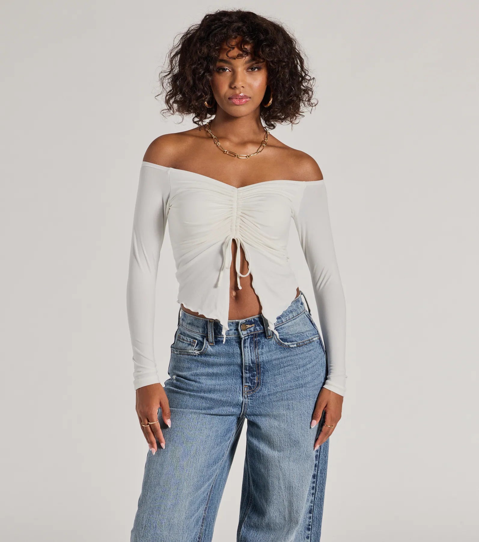 Premium Flirt Off-The-Shoulder Knit Top - Ultimate Casual Chic