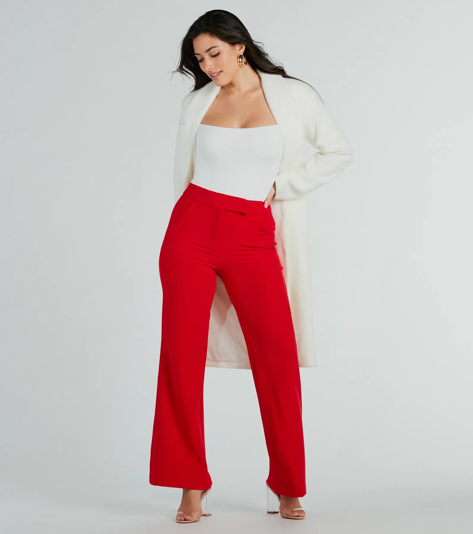 Ultimate Chic High Waist Straight-Leg Office Pants