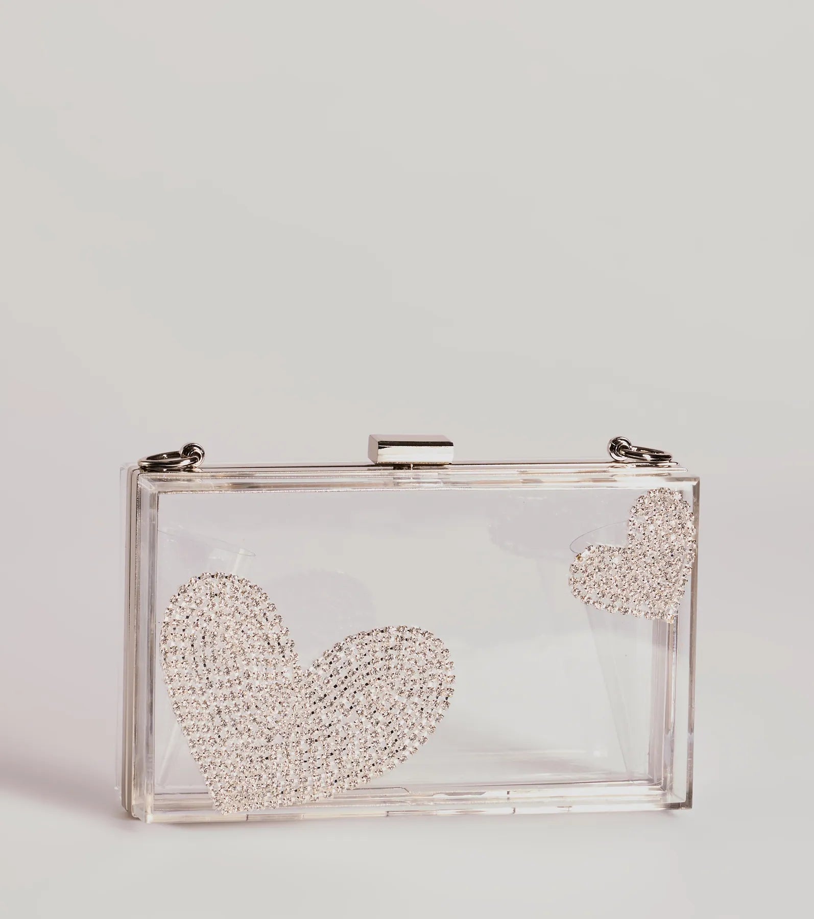 Ultimate Sparkle Rhinestone Clear Box Bag - Premium Evening Accessory