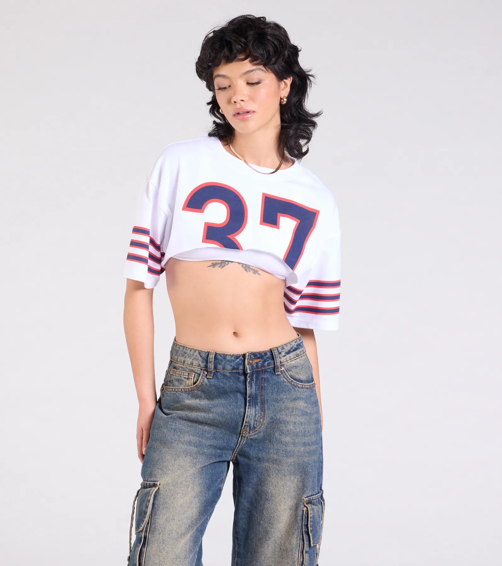 Ultimate Varsity Graphic Crop Tee - Go Team Edition