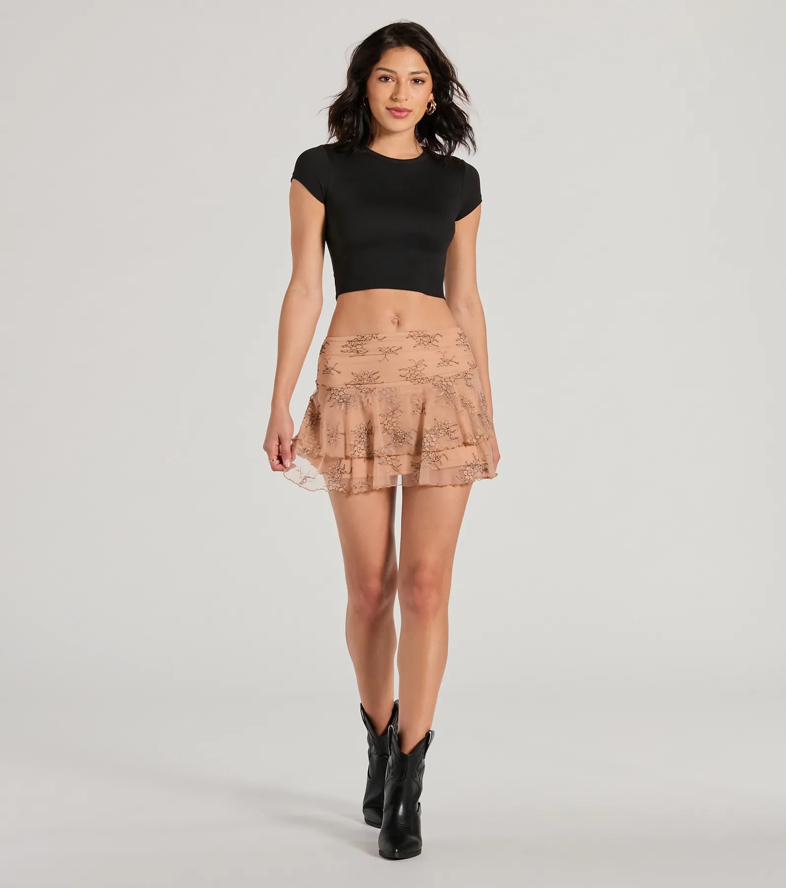 Ultimate Darling Dreamer Lace Mini Skirt - High-Rise & Flirty