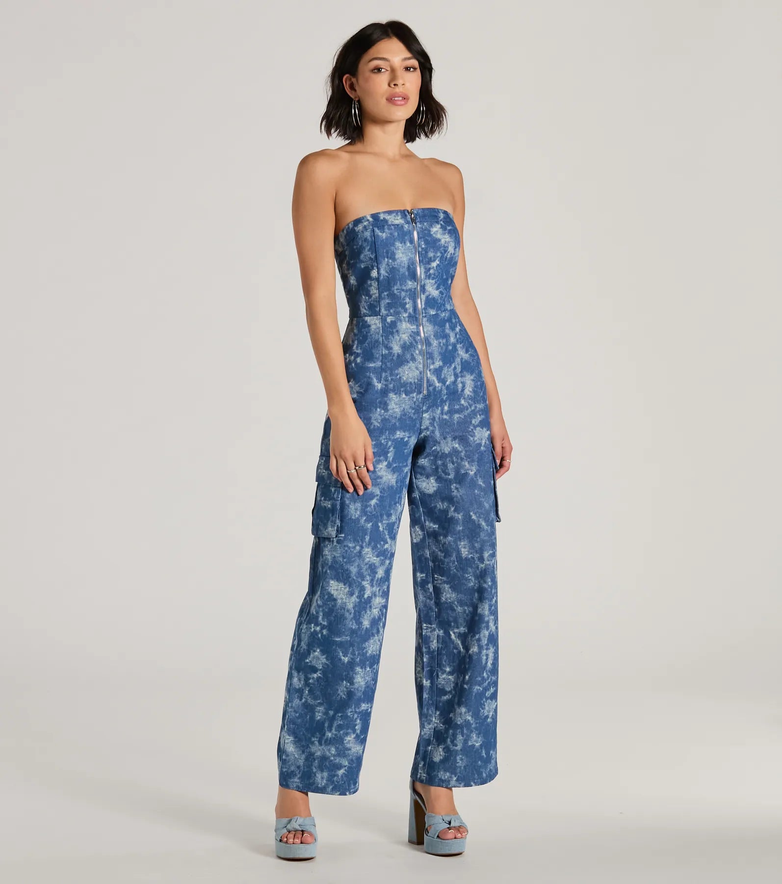 Ultimate Good Vibes Tie-Dye Strapless Jumpsuit