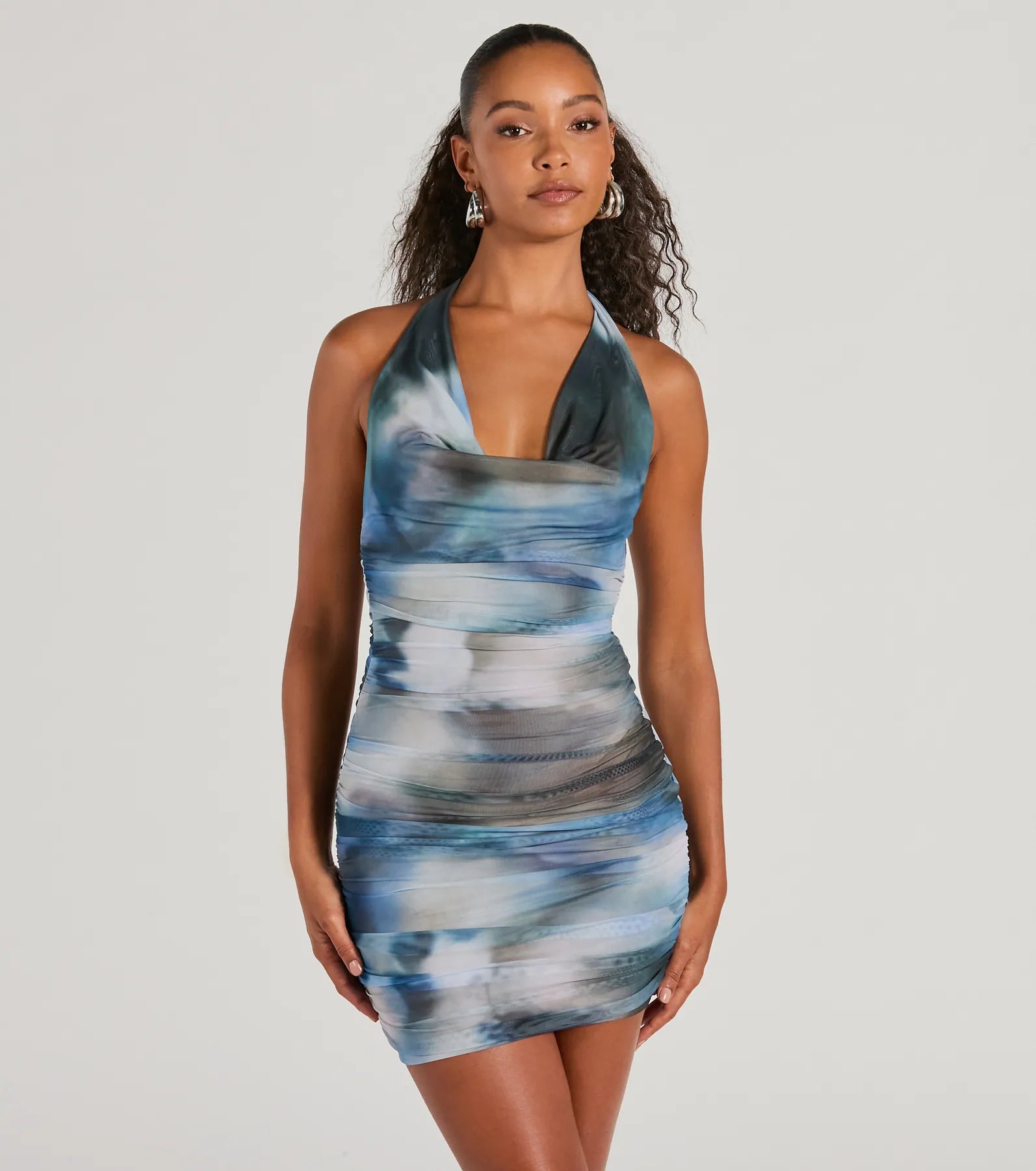 Ultimate Cowl Neck Bodycon Mini Dress - Make a Statement