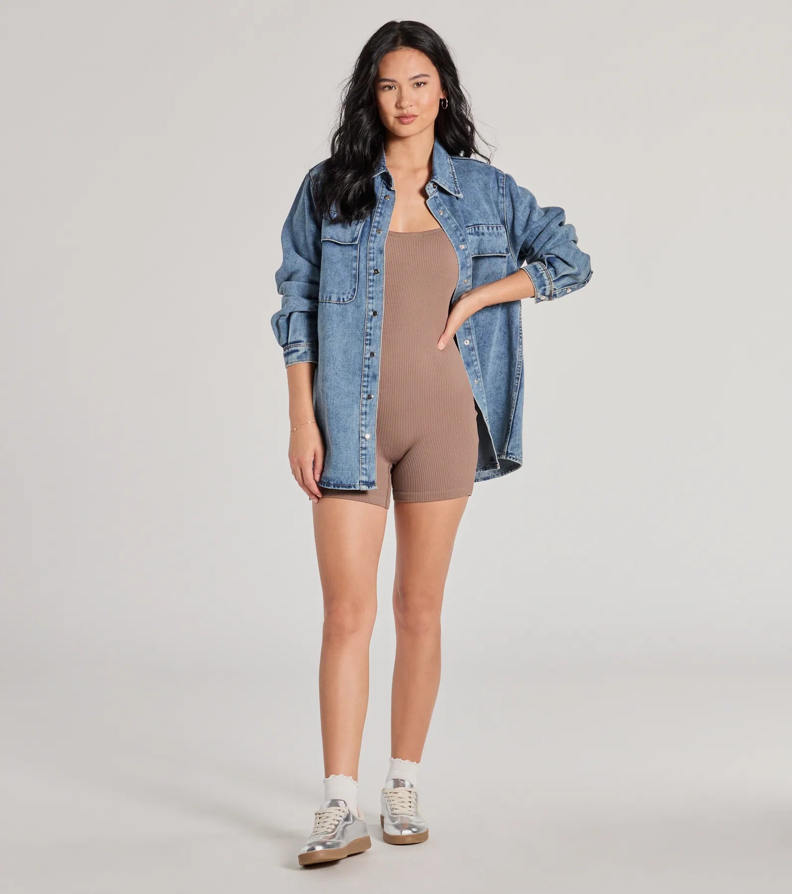 Premium Lounge Moments Rib Knit Romper – Ultimate Comfort & Style