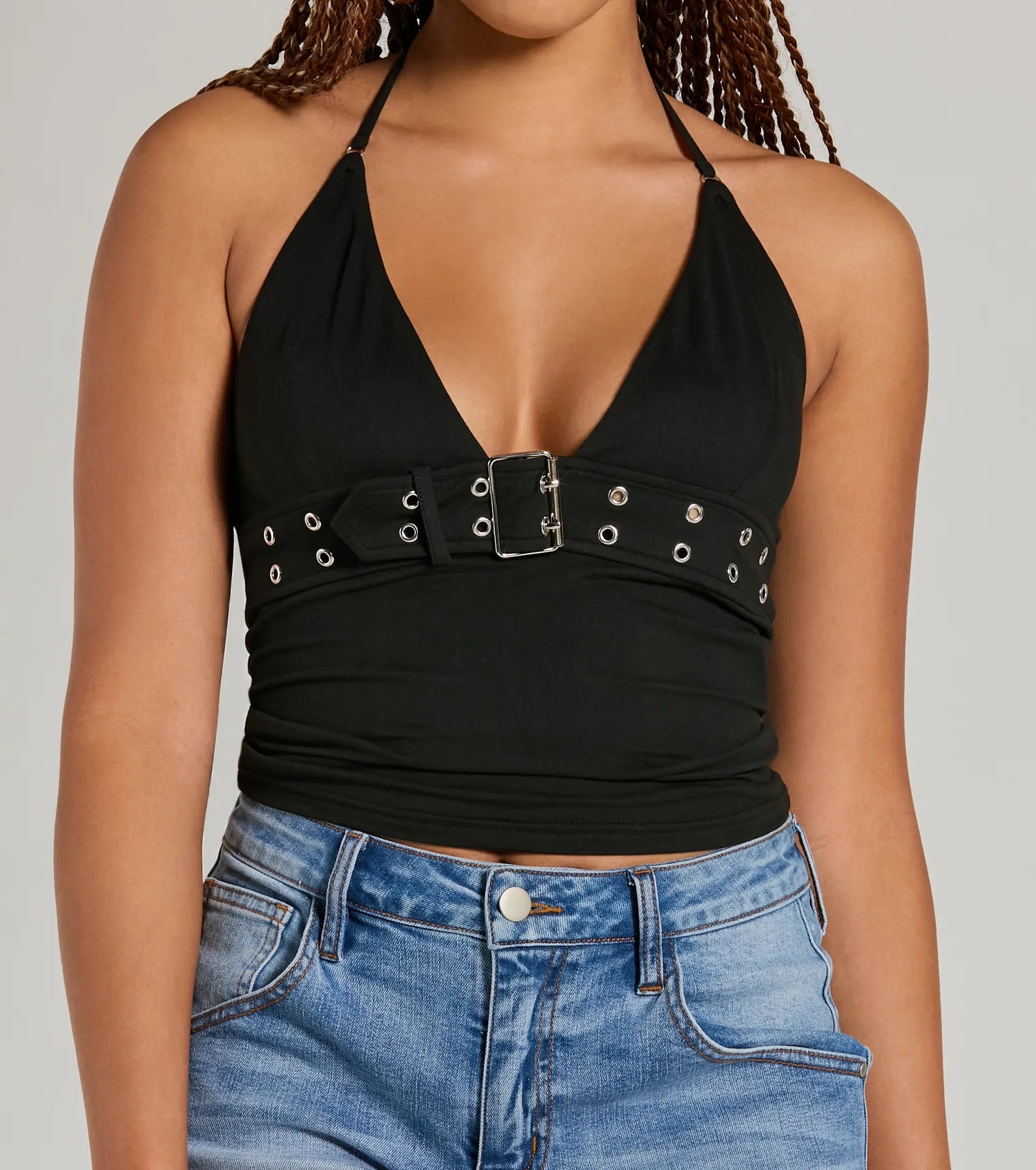 Premium Halter V-Neck Crop Top - Ultimate Summer Style