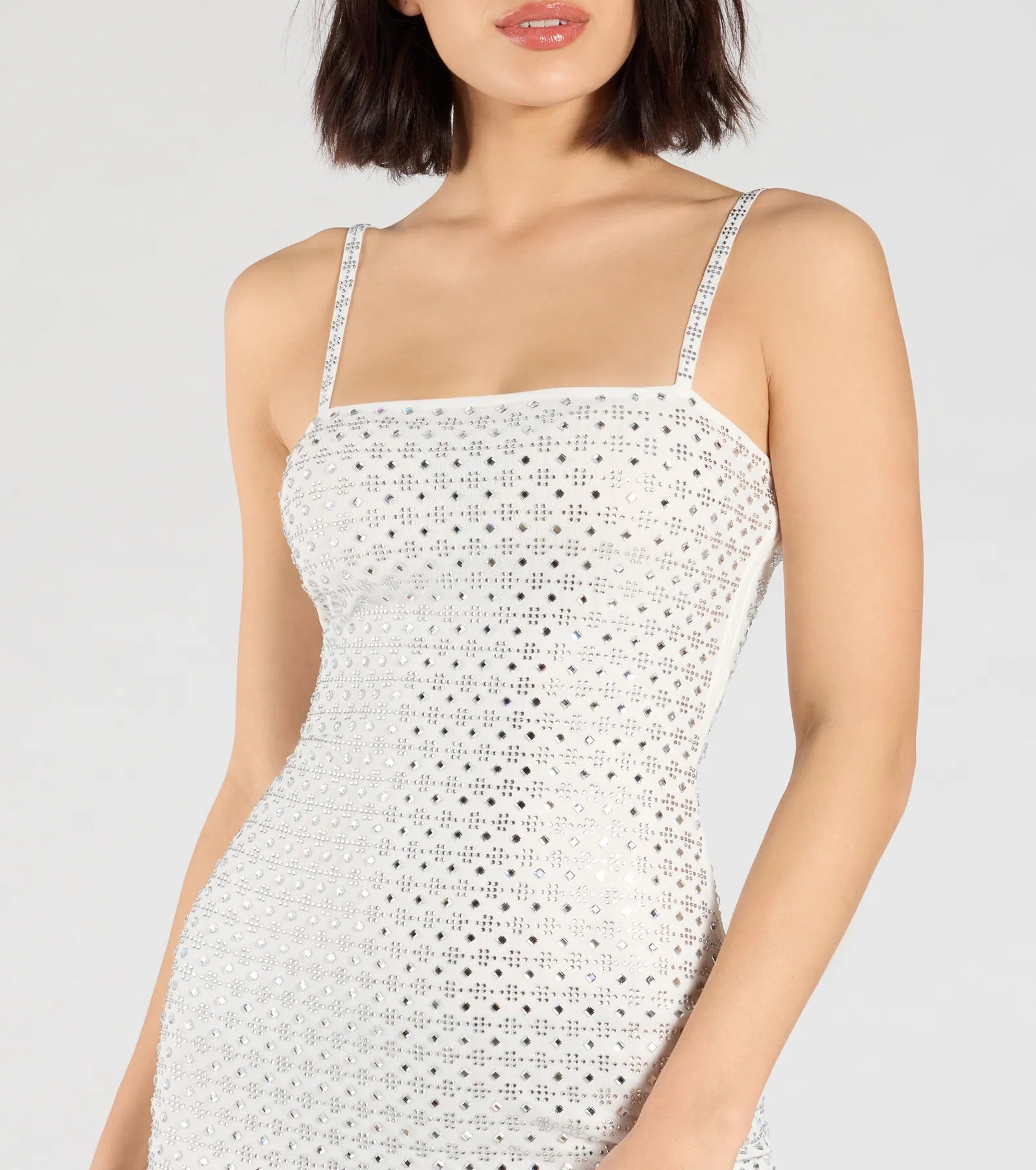 Premium Farah Rhinestone Glam Mini Dress