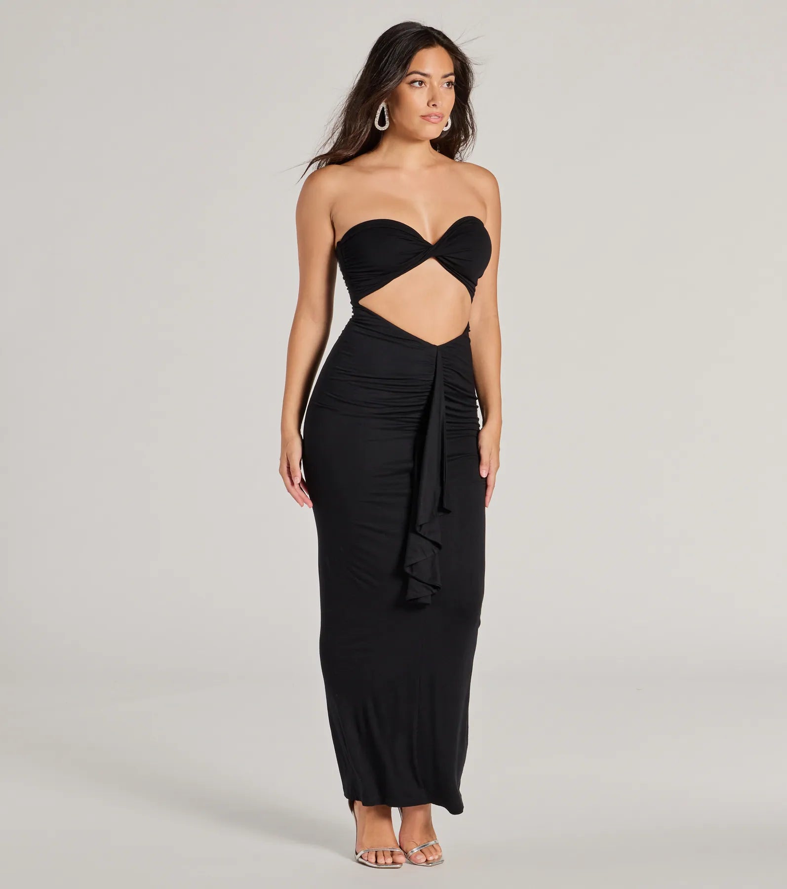 Ultimate Strapless Ruffle Maxi Dress – Perfect Always Collection