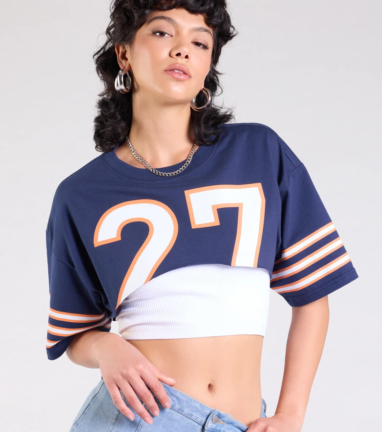 Ultimate Varsity Graphic Crop Tee - Go Team Edition