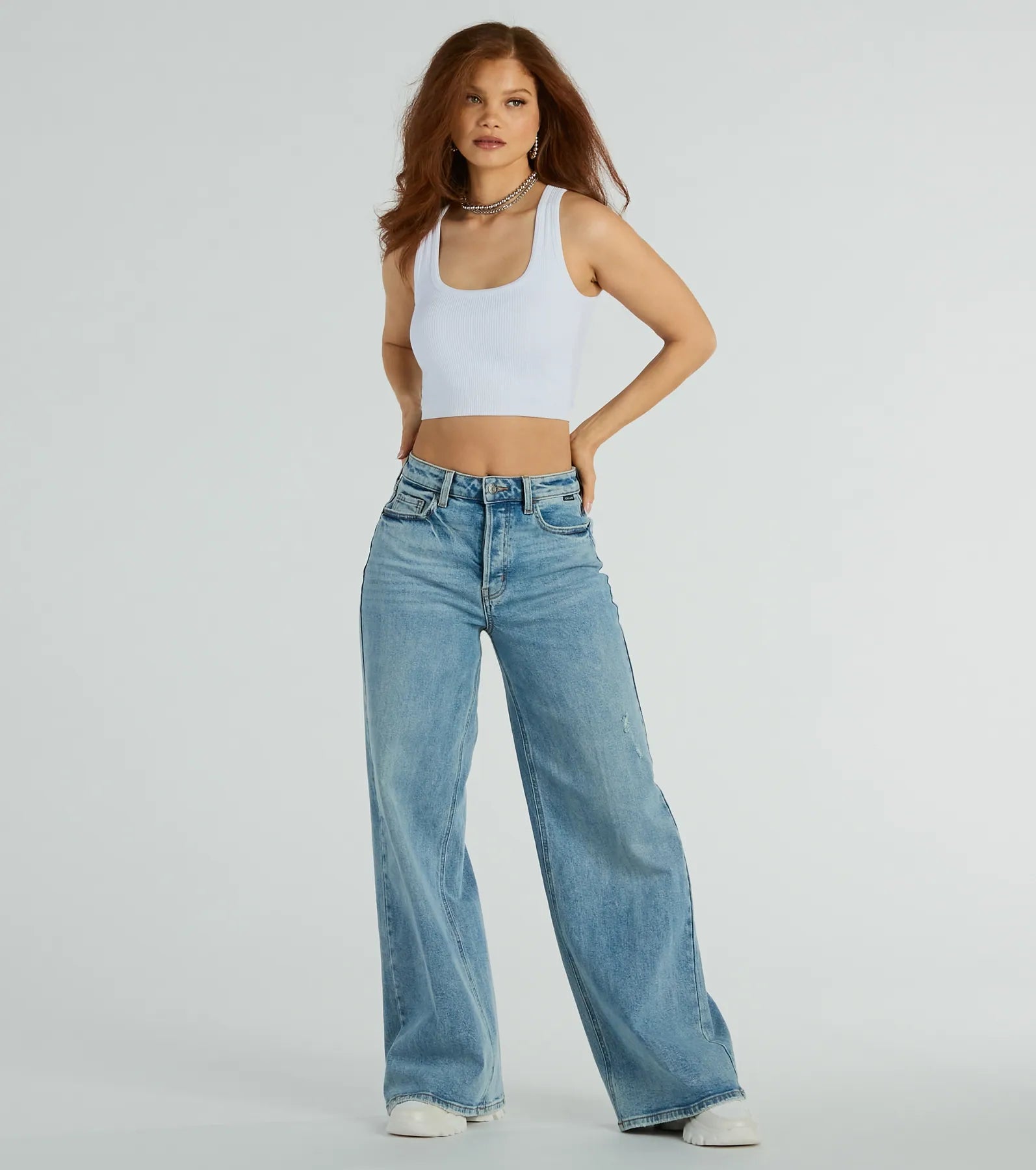 Premium Iconic High-Rise Wide-Leg Jeans - Ultimate Wardrobe Essential