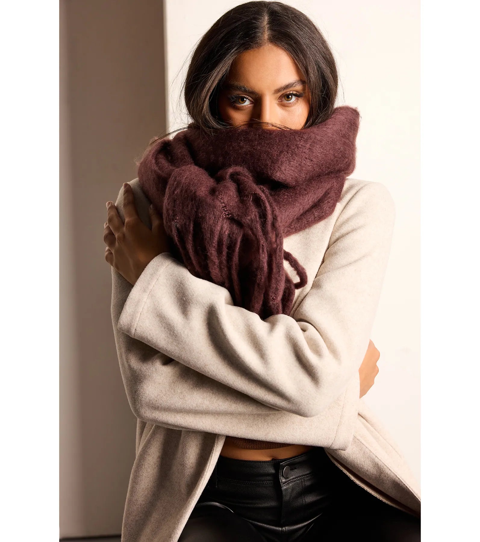 Premium Oversized Fringe Scarf - Ultimate Winter Style