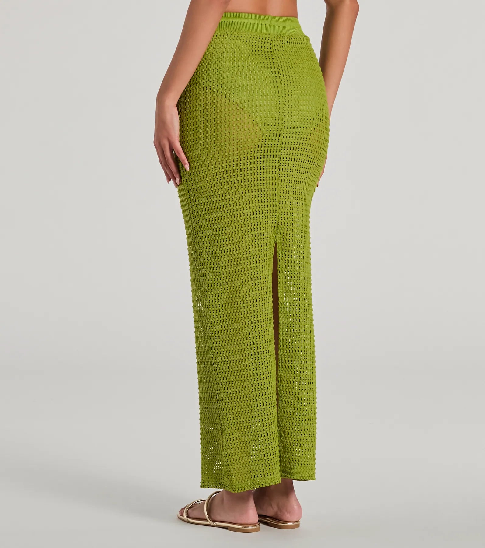 Ultimate Sunny Chic High Slit Crochet Maxi Skirt - Premium Summer Style