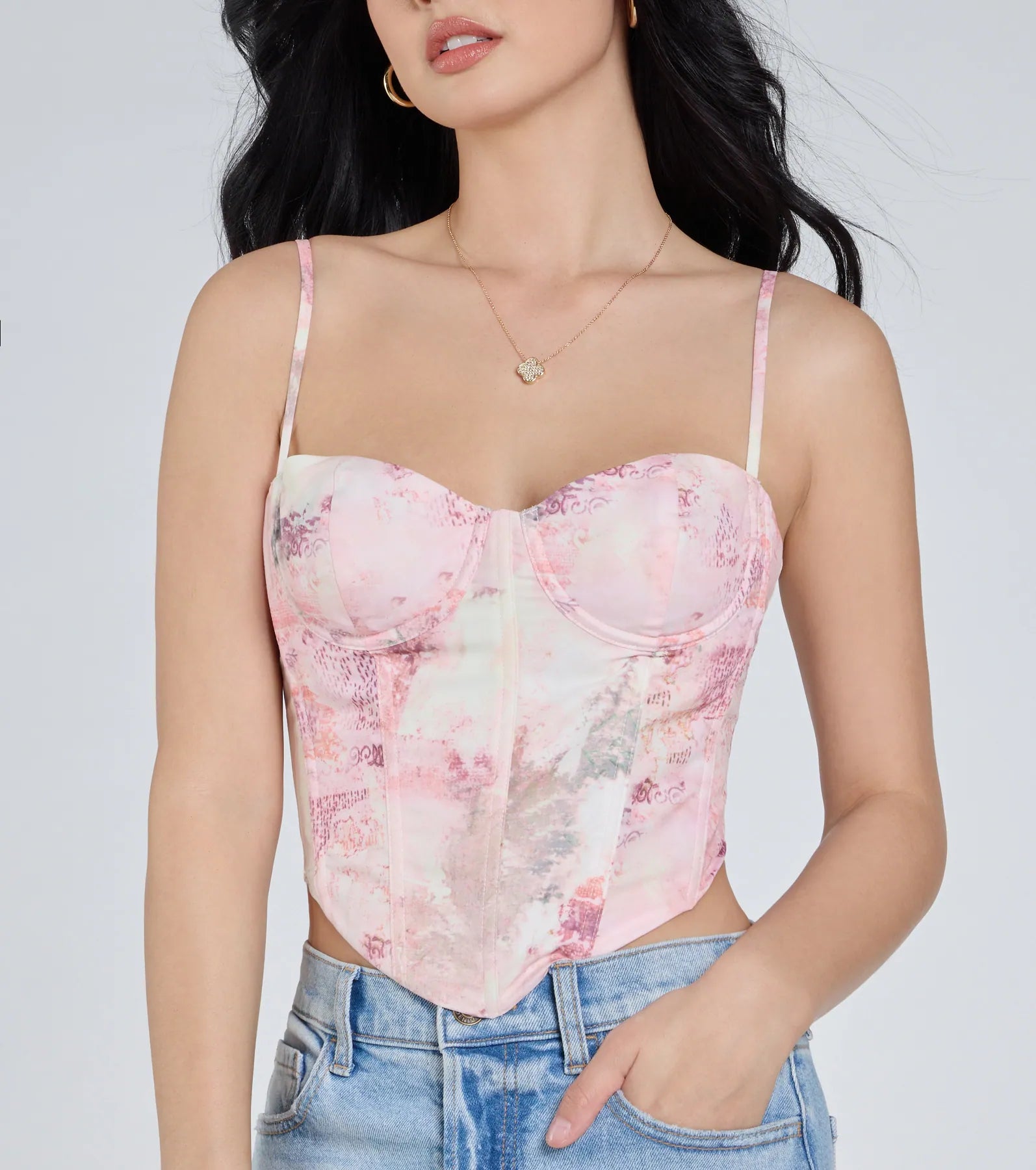 Ultimate Multi-Print Corset Top - Trendy & Supportive