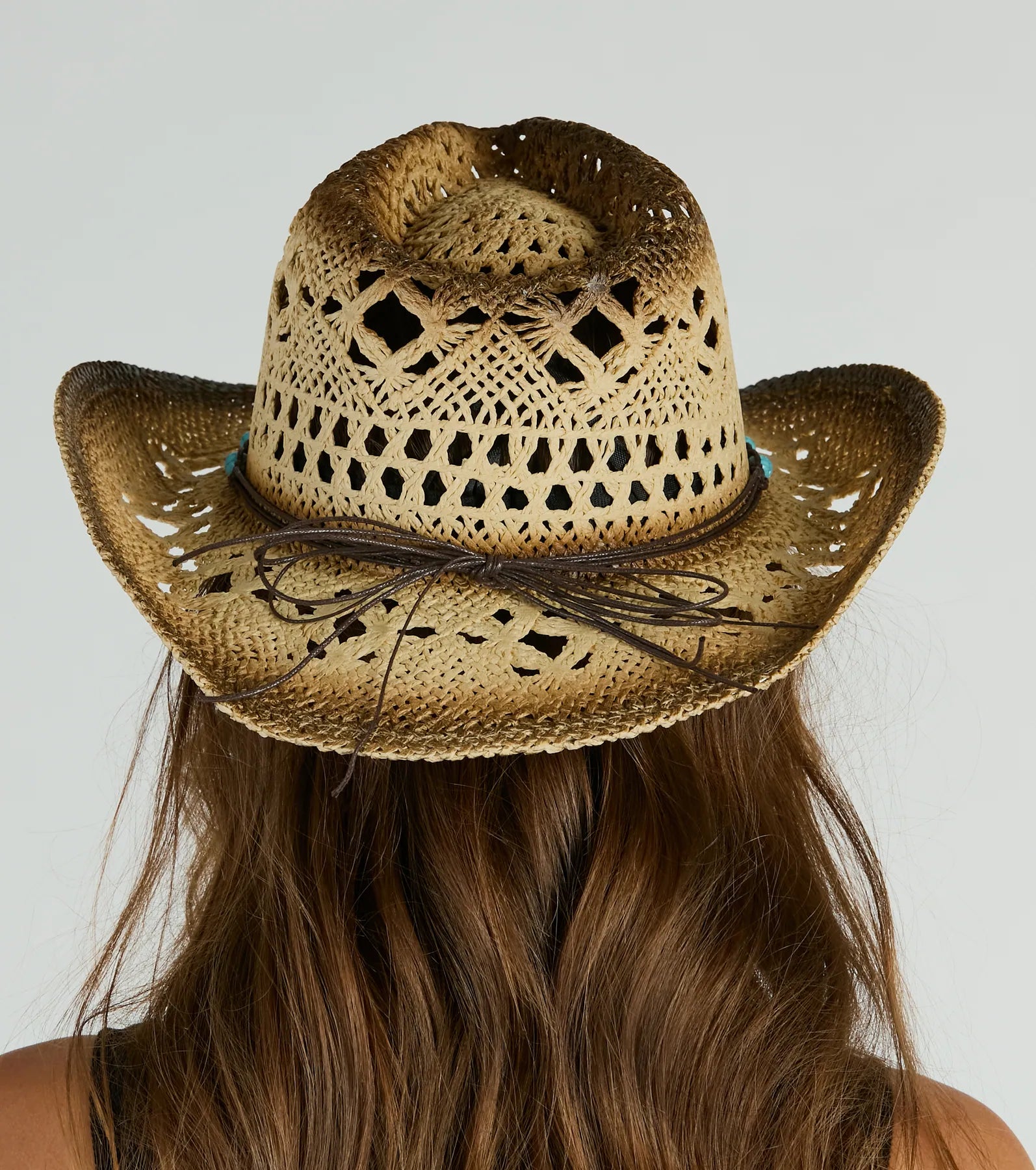 Premium Everyday Cowgirl Stone-Embellished Straw Western Hat