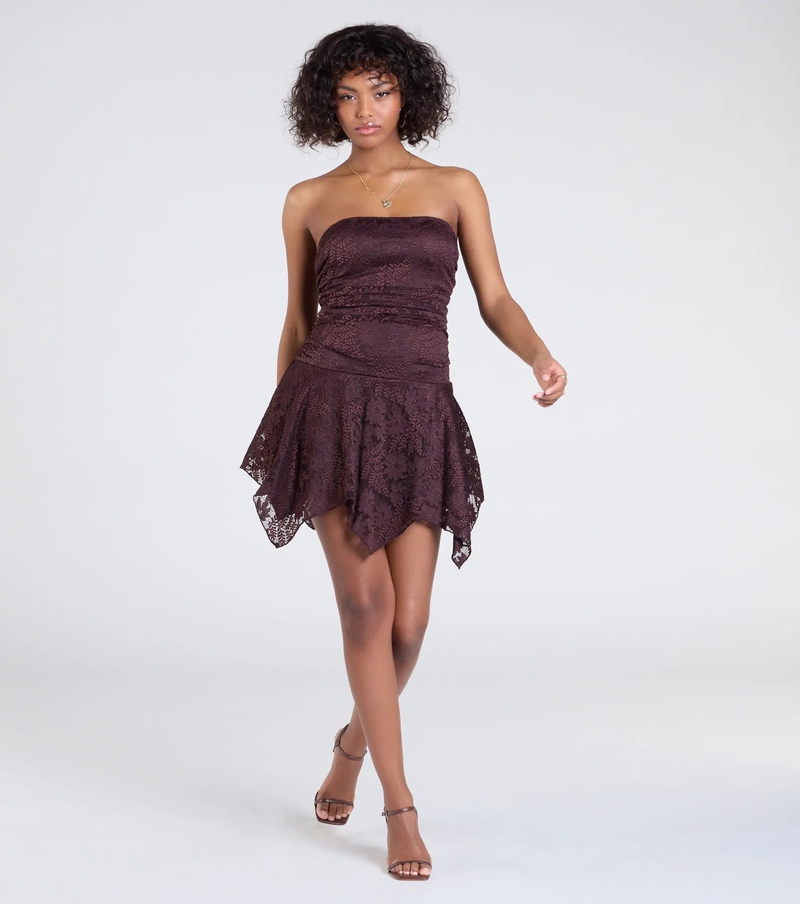 Ultimate Strapless Lace Mini Dress for Every Occasion