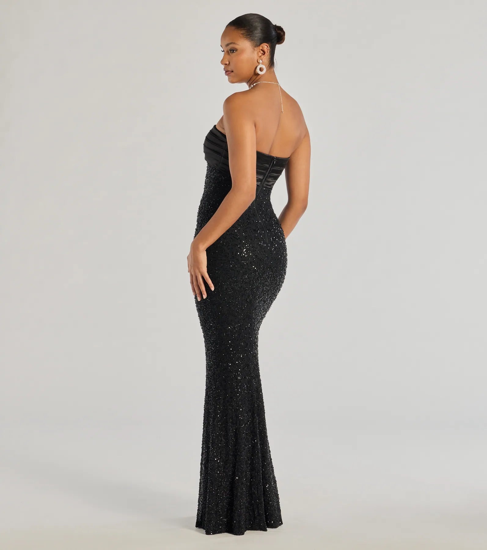 Premium Stacey Strapless Sequin Mermaid Gown - Ultimate Formal Dress