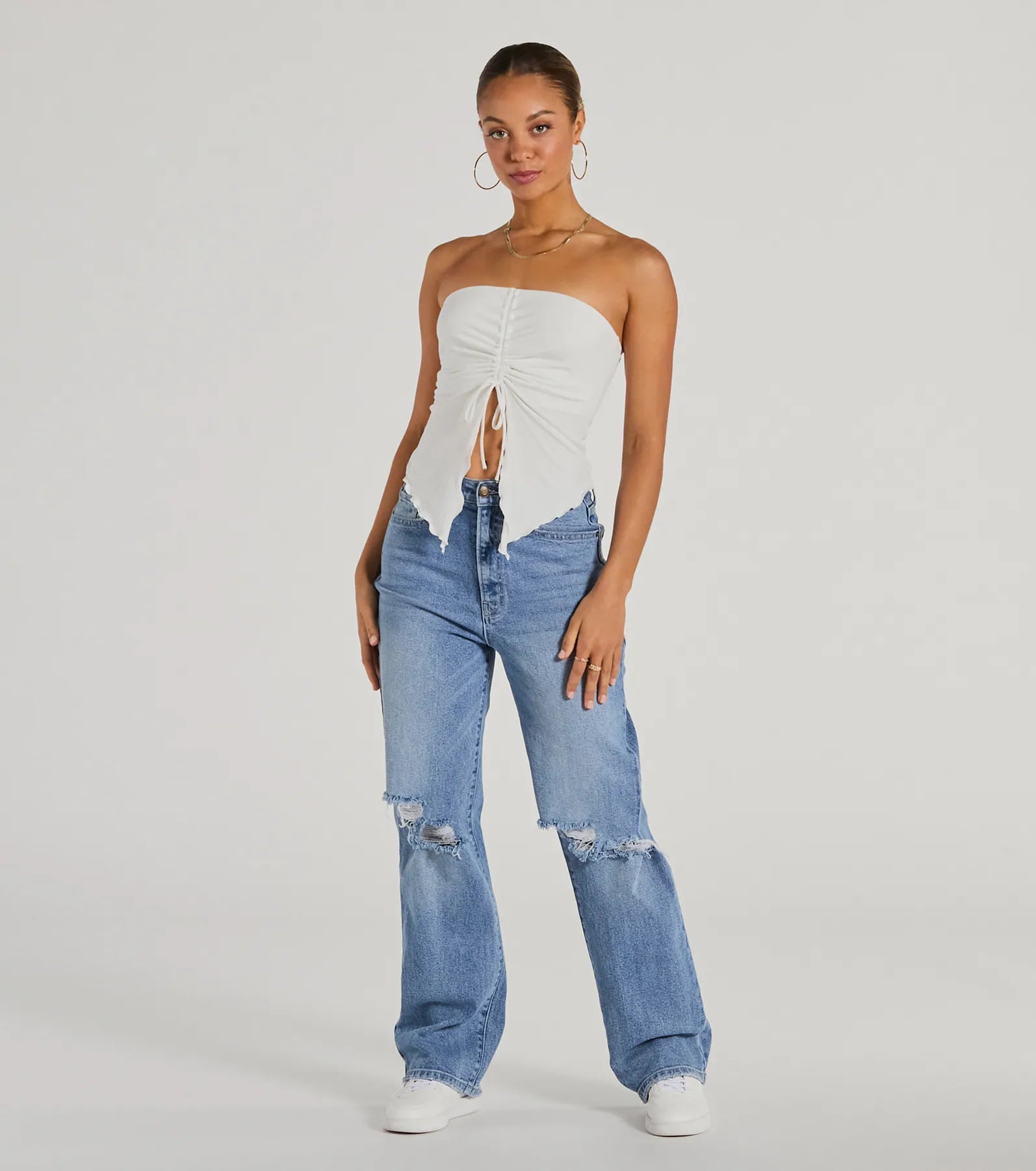 Ultimate Strapless Sweetheart Crop Top - Hit The City