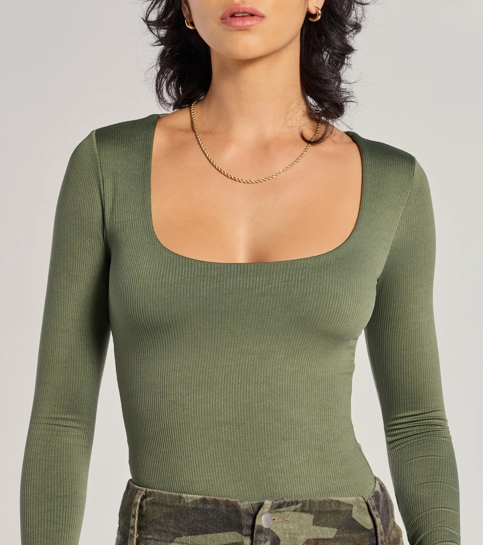 Ultimate Sleek Appeal Ribbed Knit Bodysuit