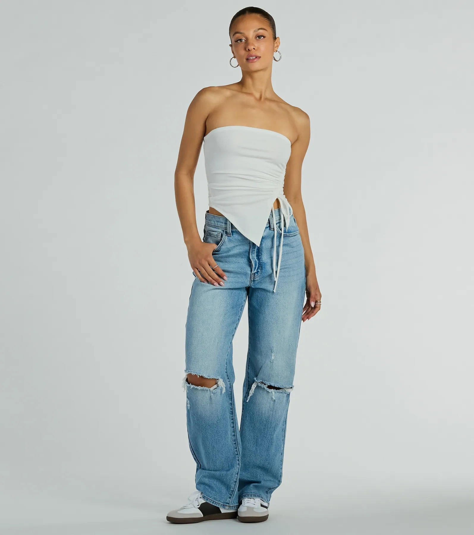 Ultimate Strapless Crop Top - Effortless Elegance