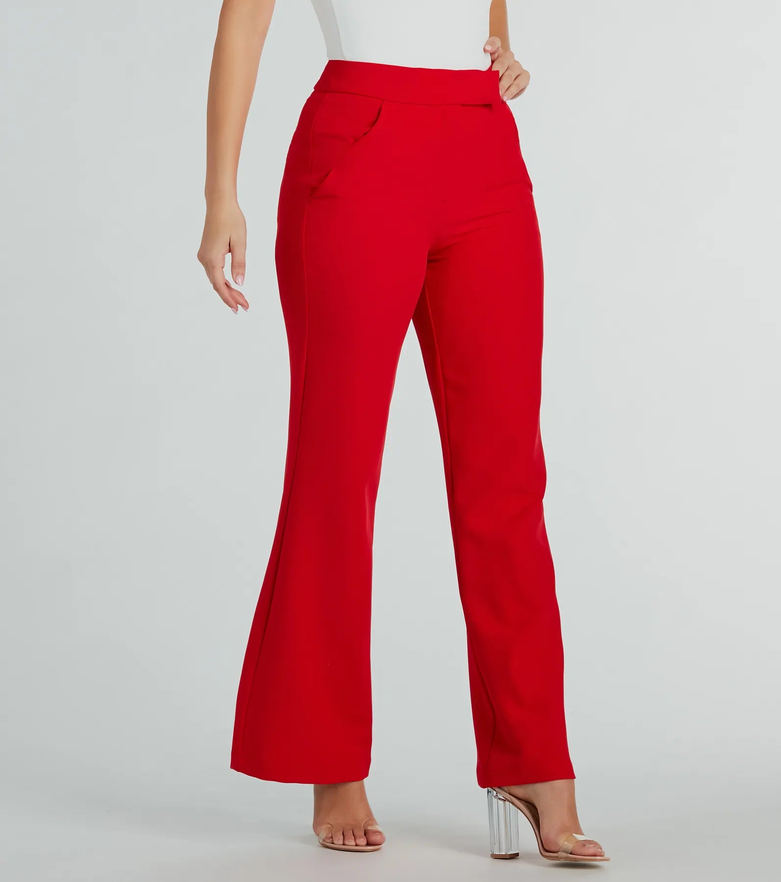 Ultimate Chic High Waist Straight-Leg Office Pants